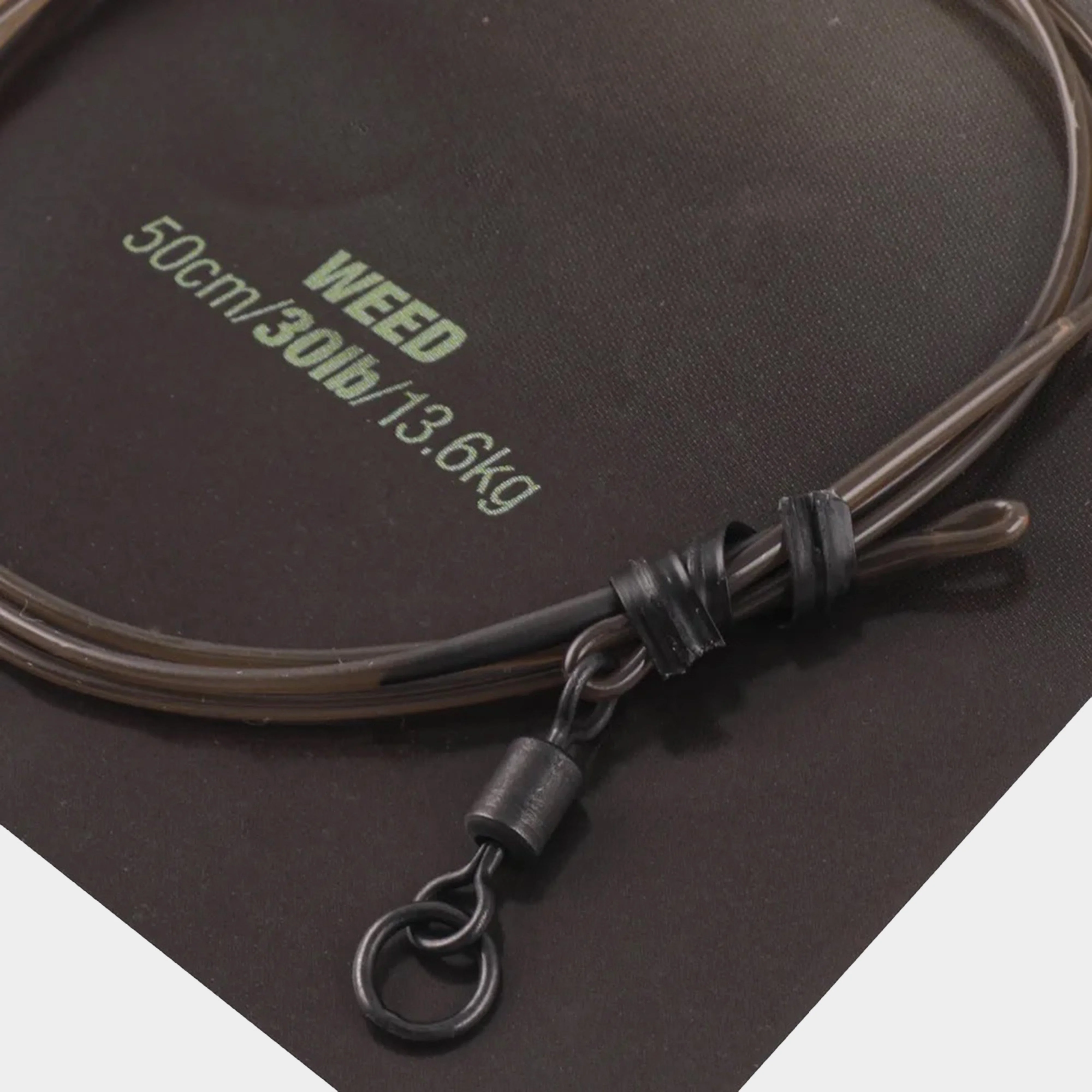 Dark Matter Ring Swivel Leader 30lb 50cm - Image 2