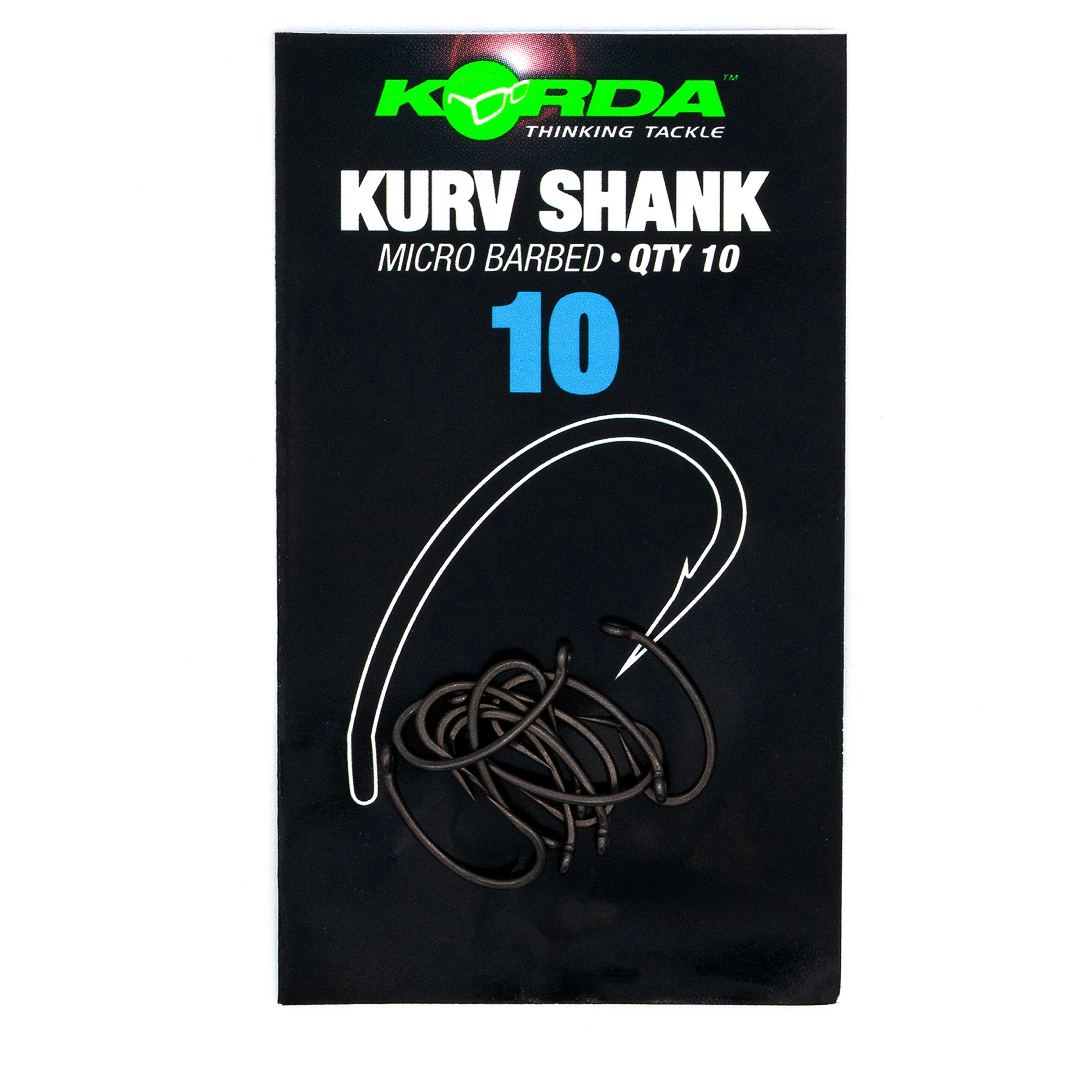 Kurv Shank Barbed Hook Size 10 - Image 5