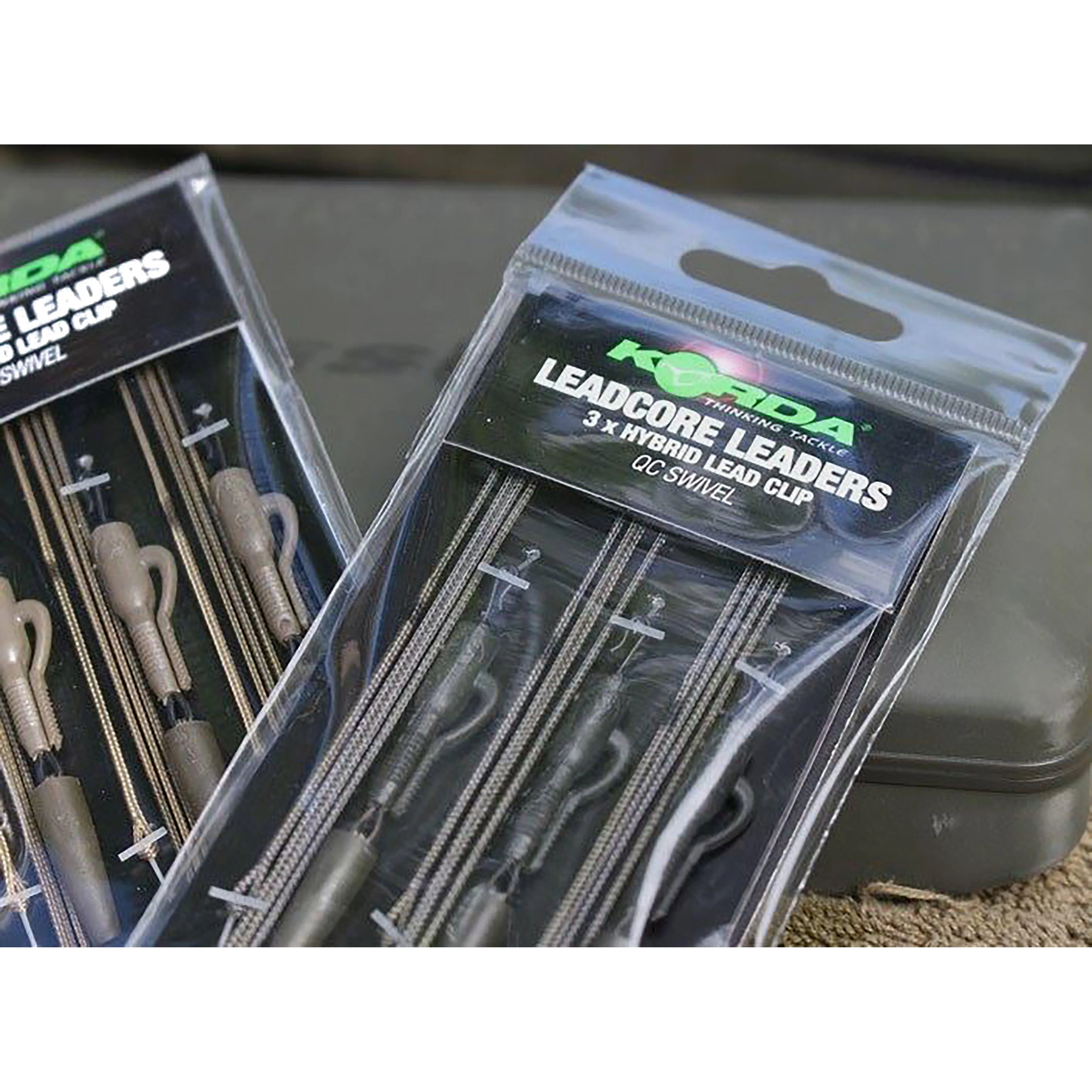 Leadcore Leaders - Hybrid Lead Clip QC Swivel Weed Green - Image 3