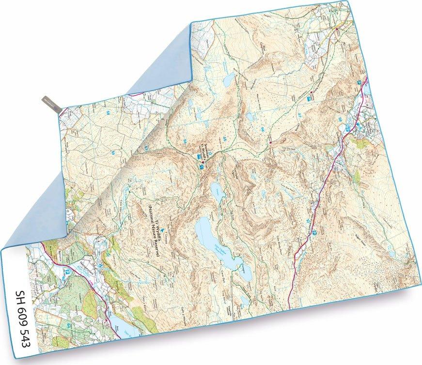 Snowdon Map Trek Towel - Image 2