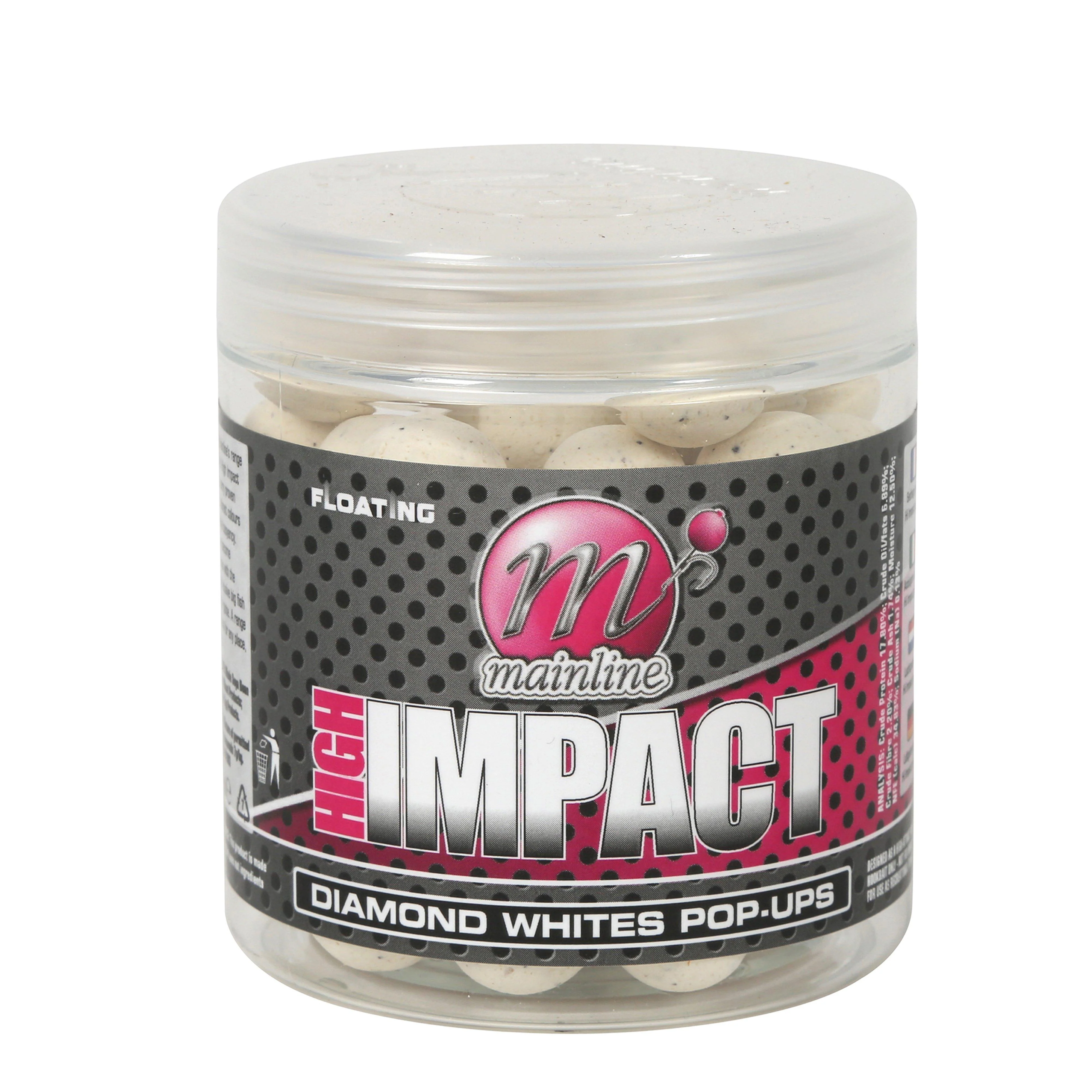 15mm Hi Impact Diamond Whts Pop Up - Image 2