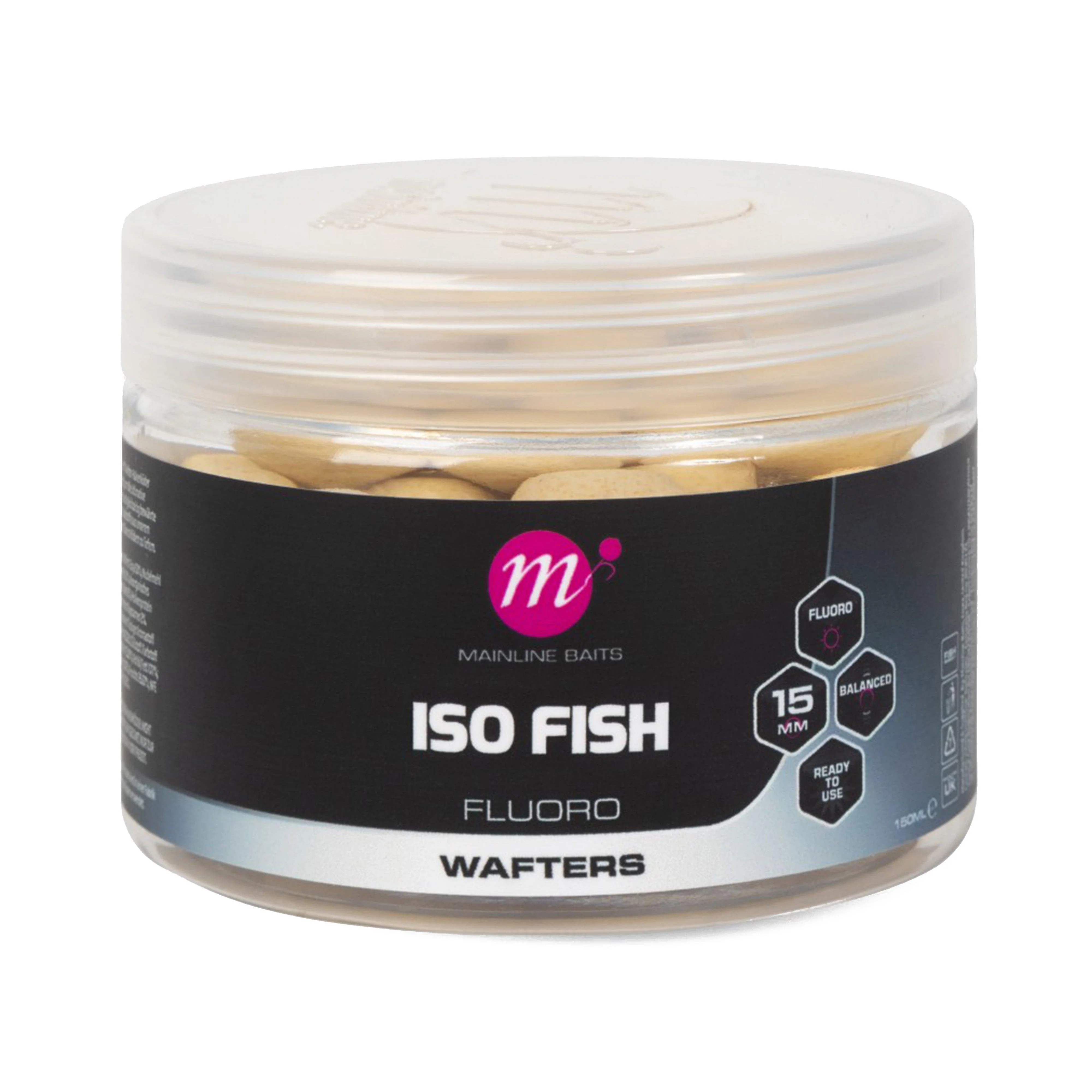 Fluoro Wafters 15mm ISO Fish White - Image 2
