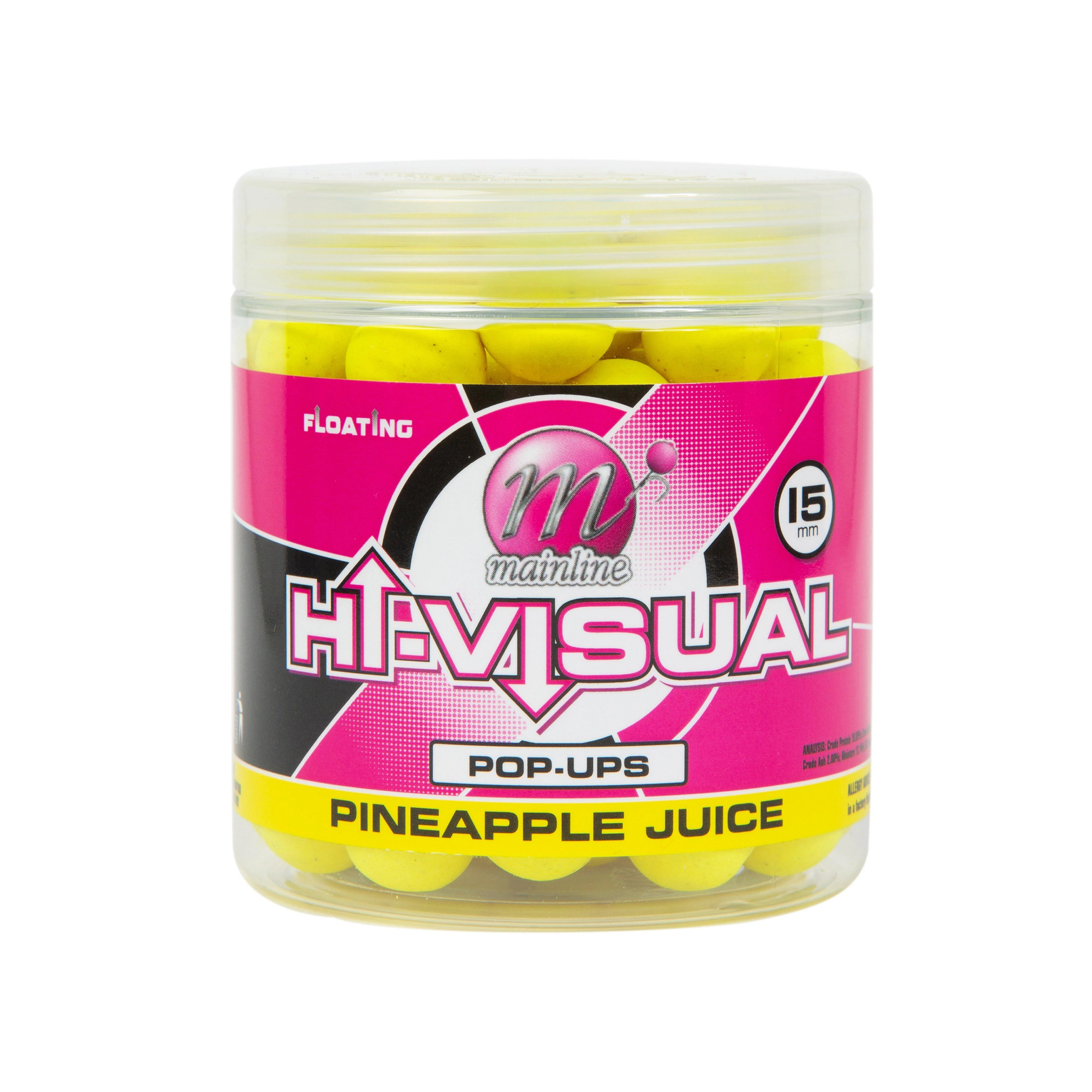 Hi Viz Yellow Pineapple Juice 15mm Pop Up - Image 3