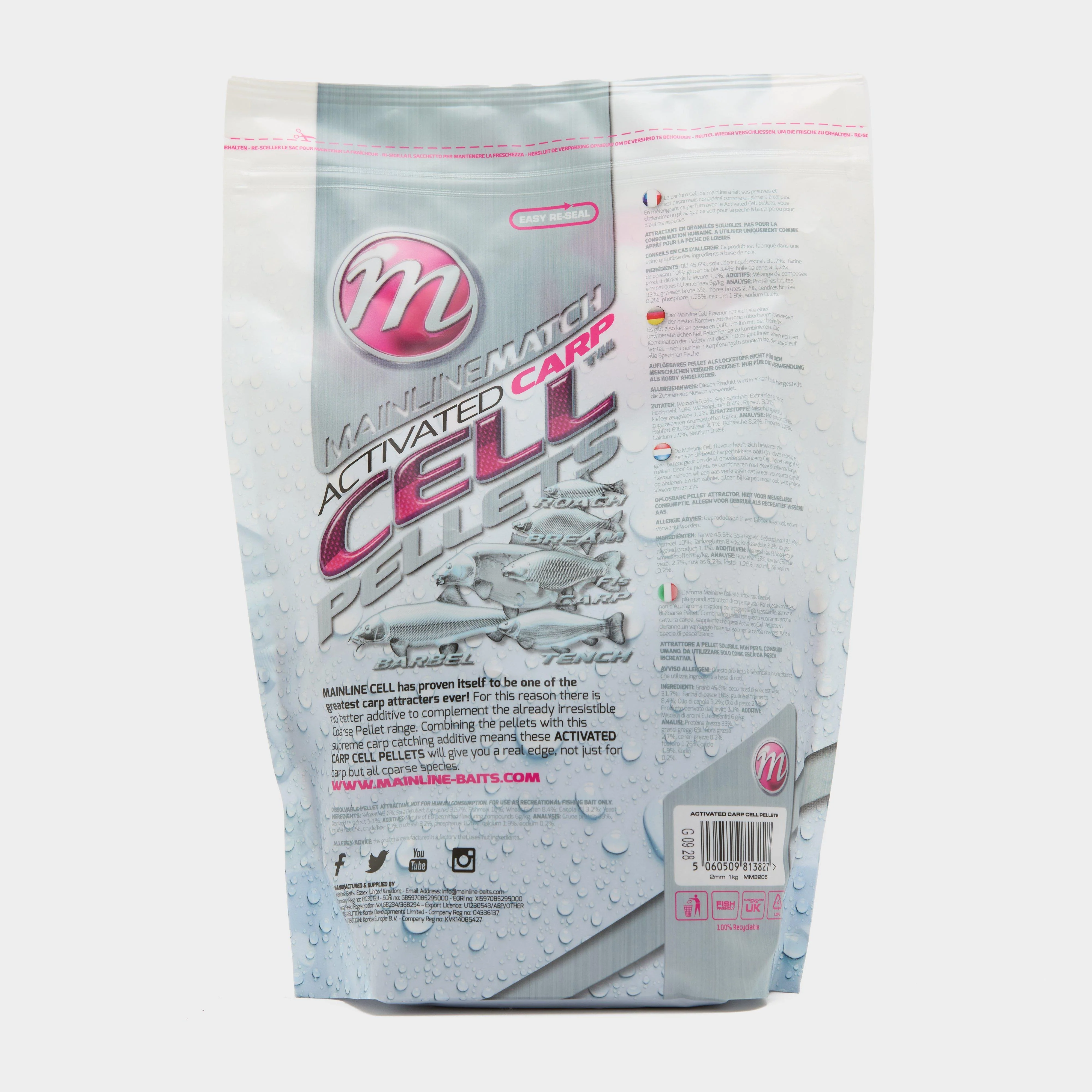 Mainline Match Carp Cell Pellets 2Mm 1Kg - Image 2