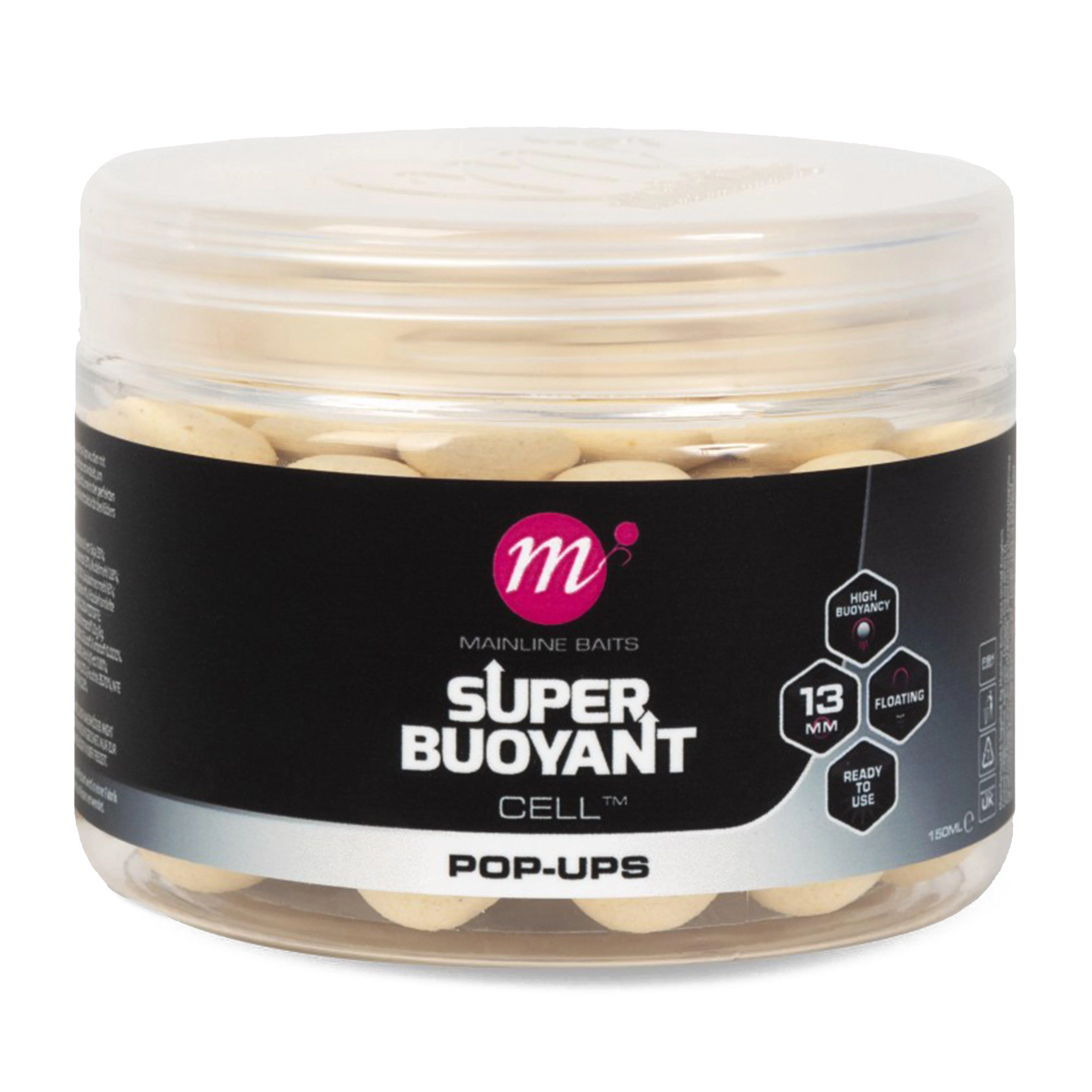 Super Buoyant Pop Ups Cell White 13mm - Image 2