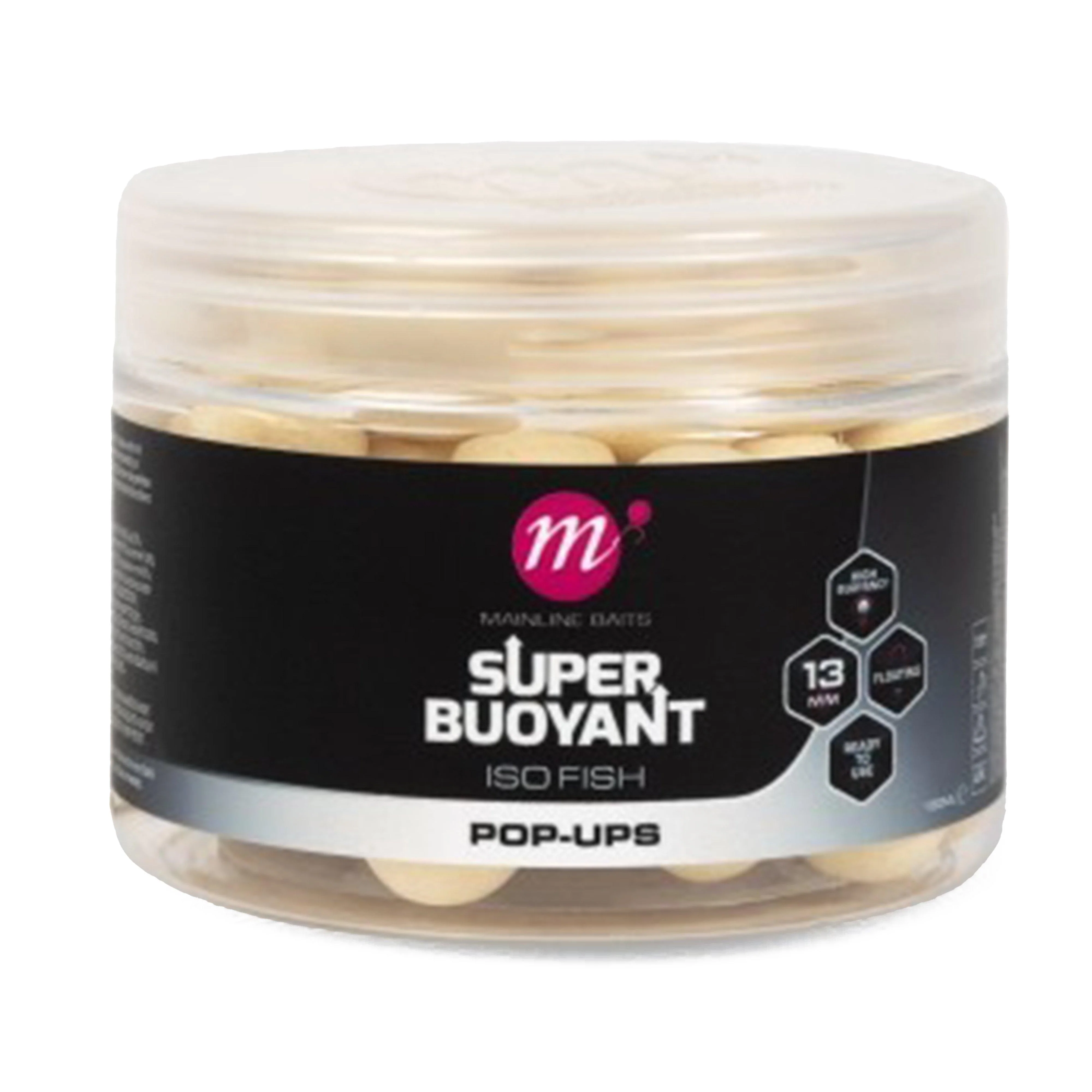 Super Buoyant Pop Ups ISO Fish White 13mm - Image 2