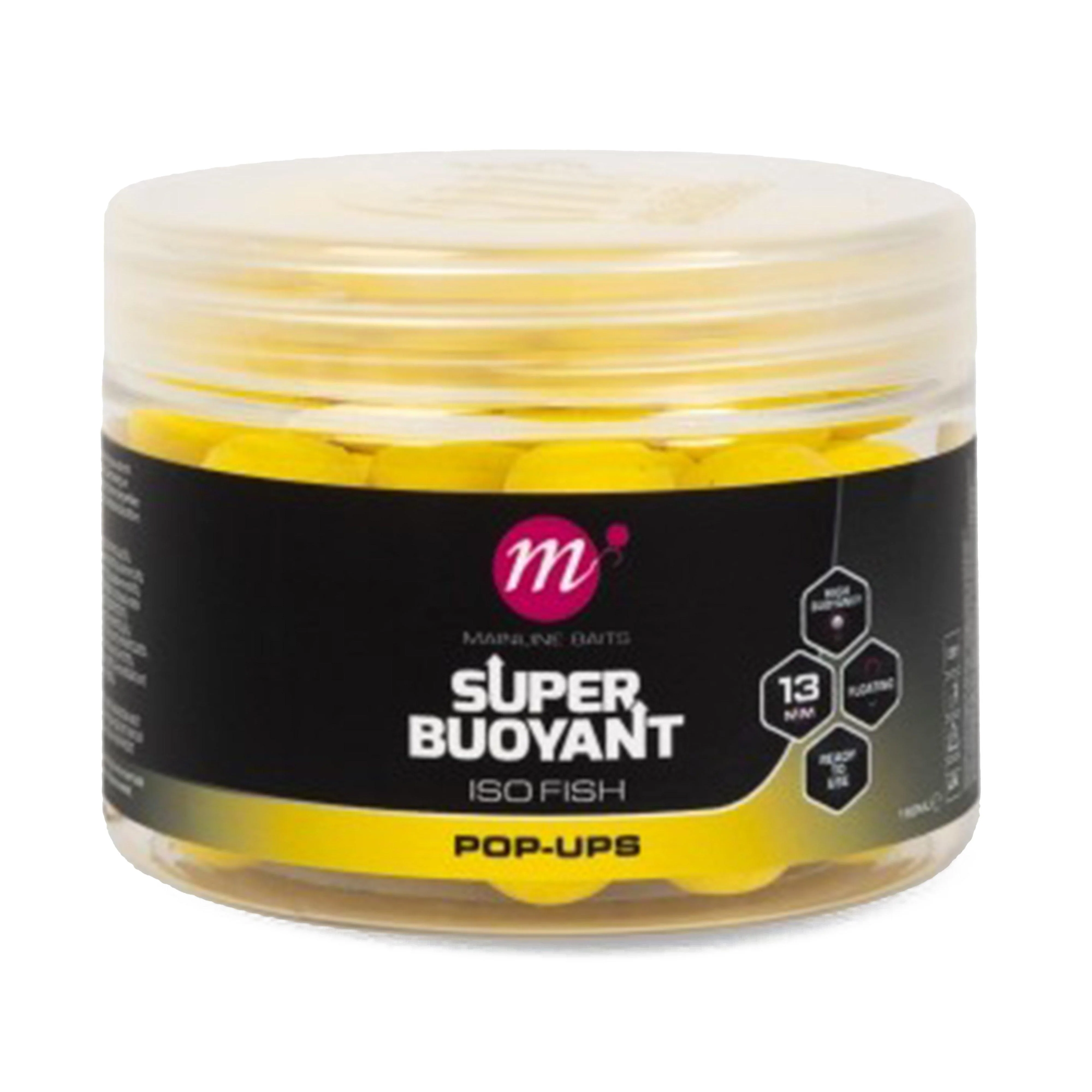 Super Buoyant Pop Ups ISO Fish Yellow 13mm - Image 2