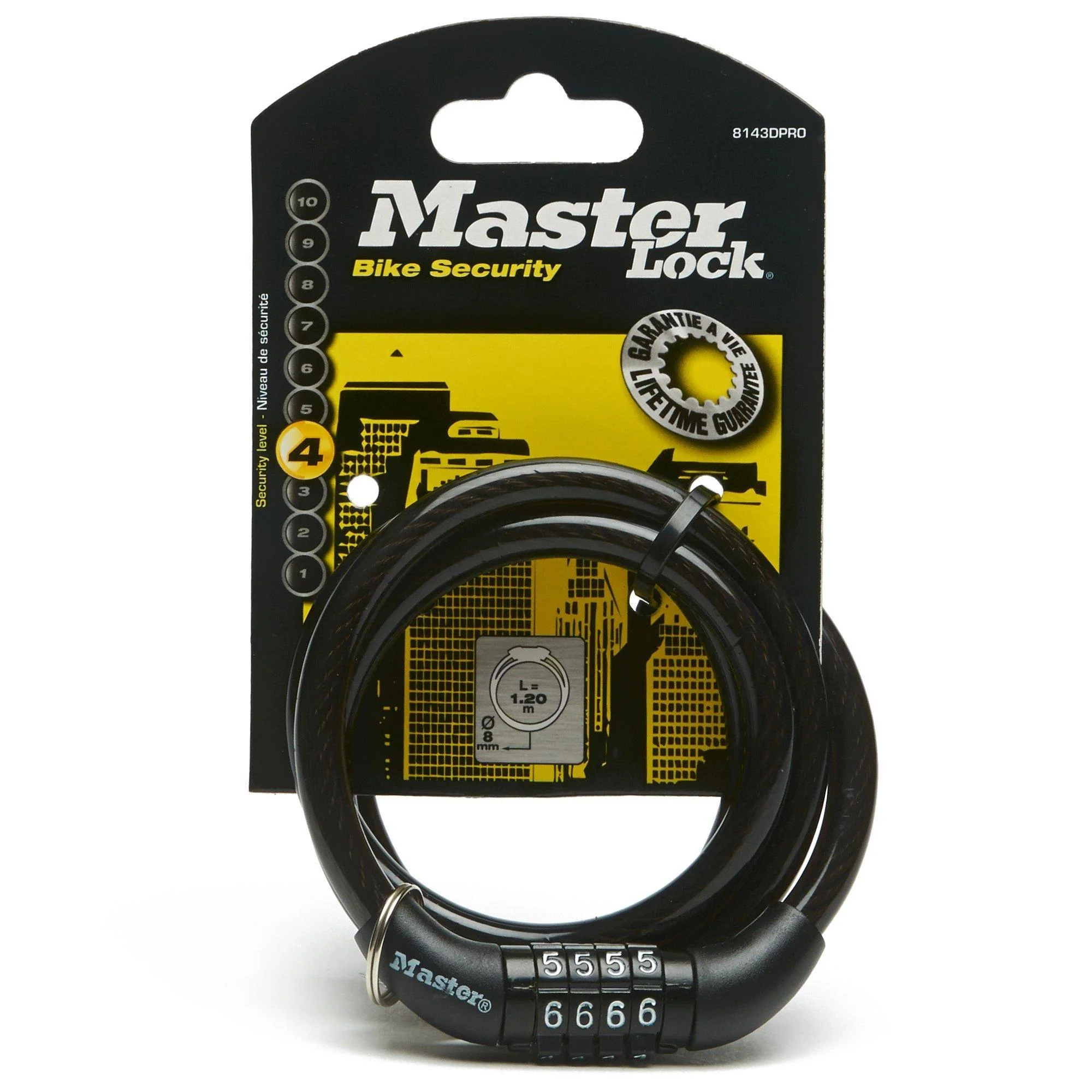 Self Coiling Cable Combination Lock - Image 4