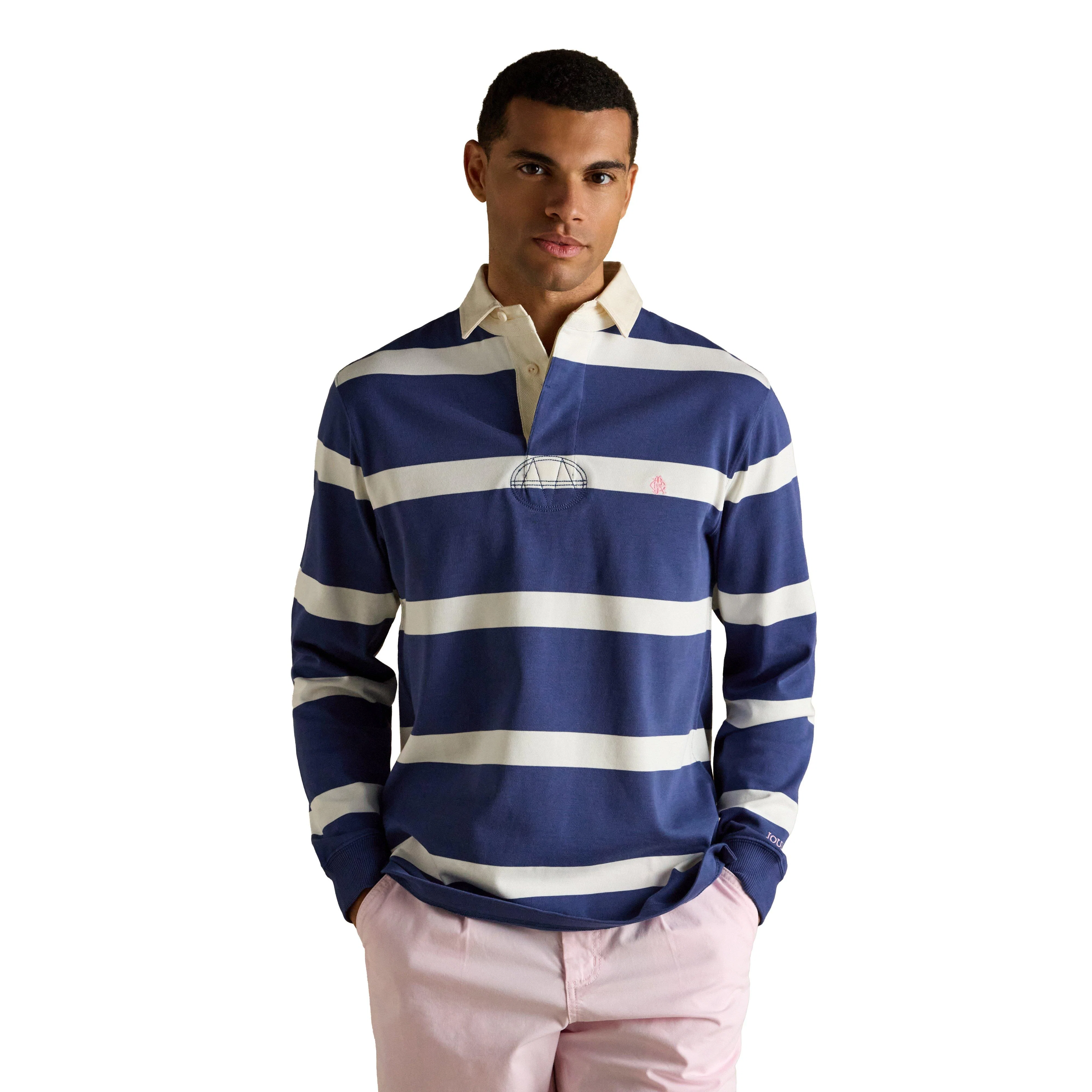 Men's Striped Long Sleeve Rugby Shirt - Image 10