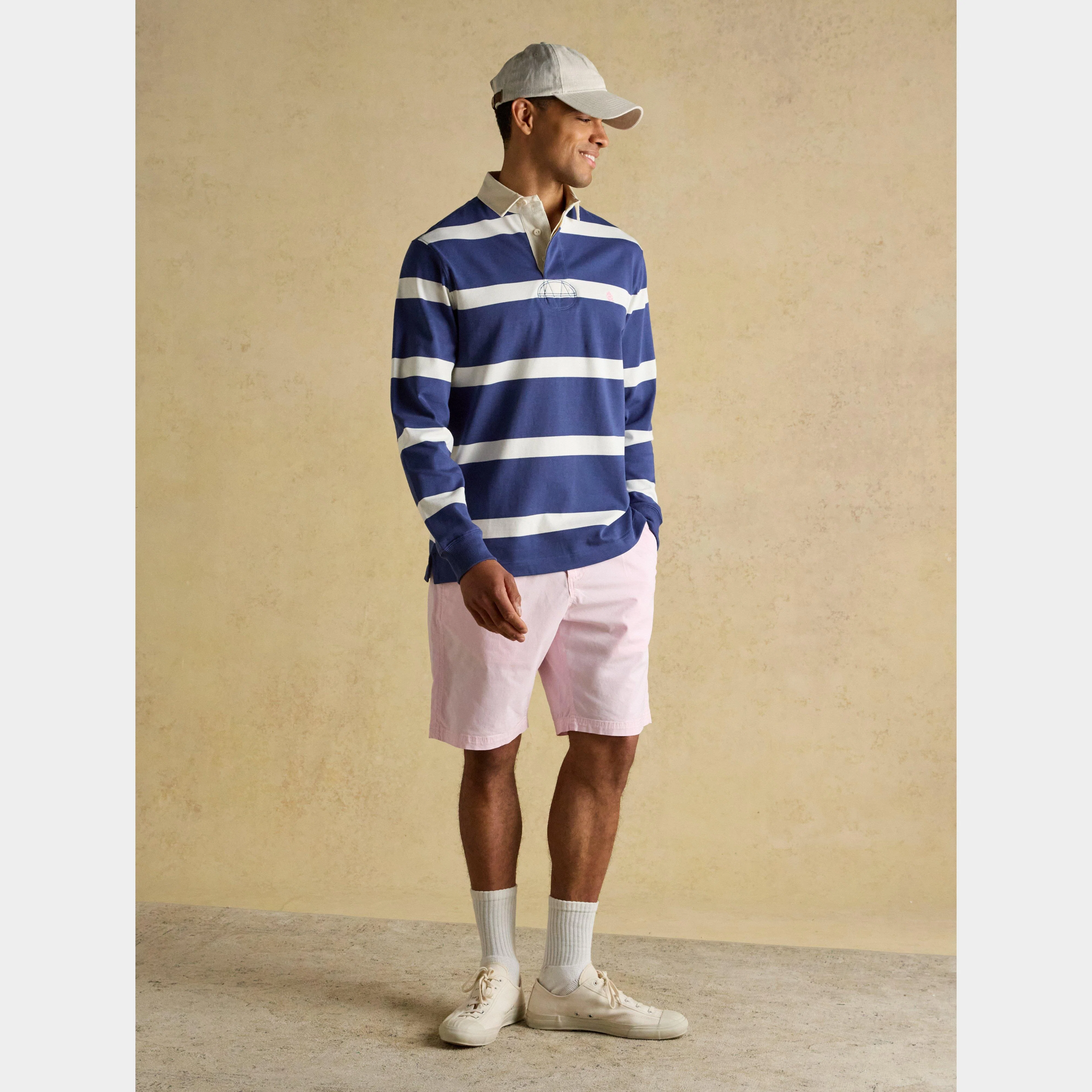 Men's Striped Long Sleeve Rugby Shirt - Image 3