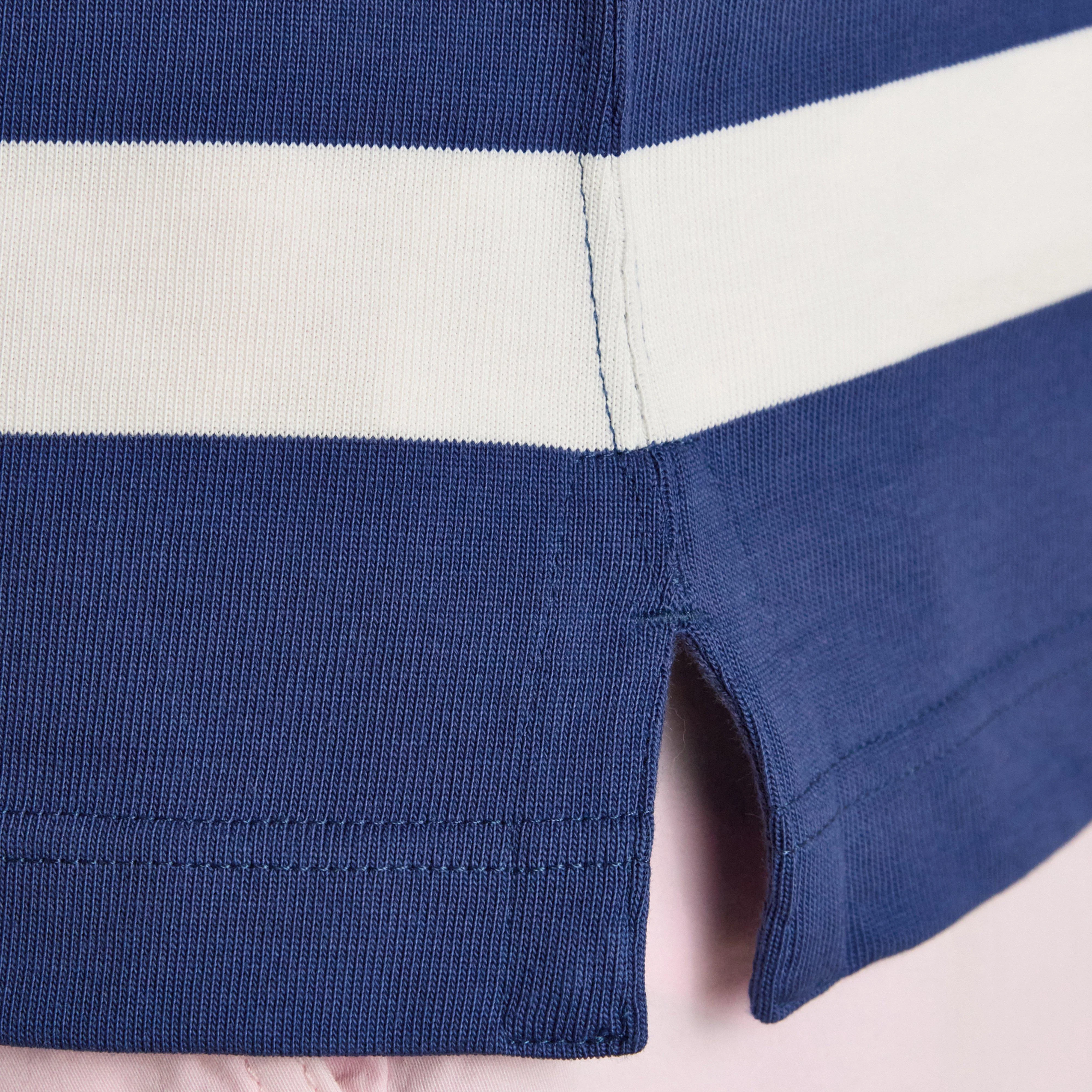 Men's Striped Long Sleeve Rugby Shirt - Image 5