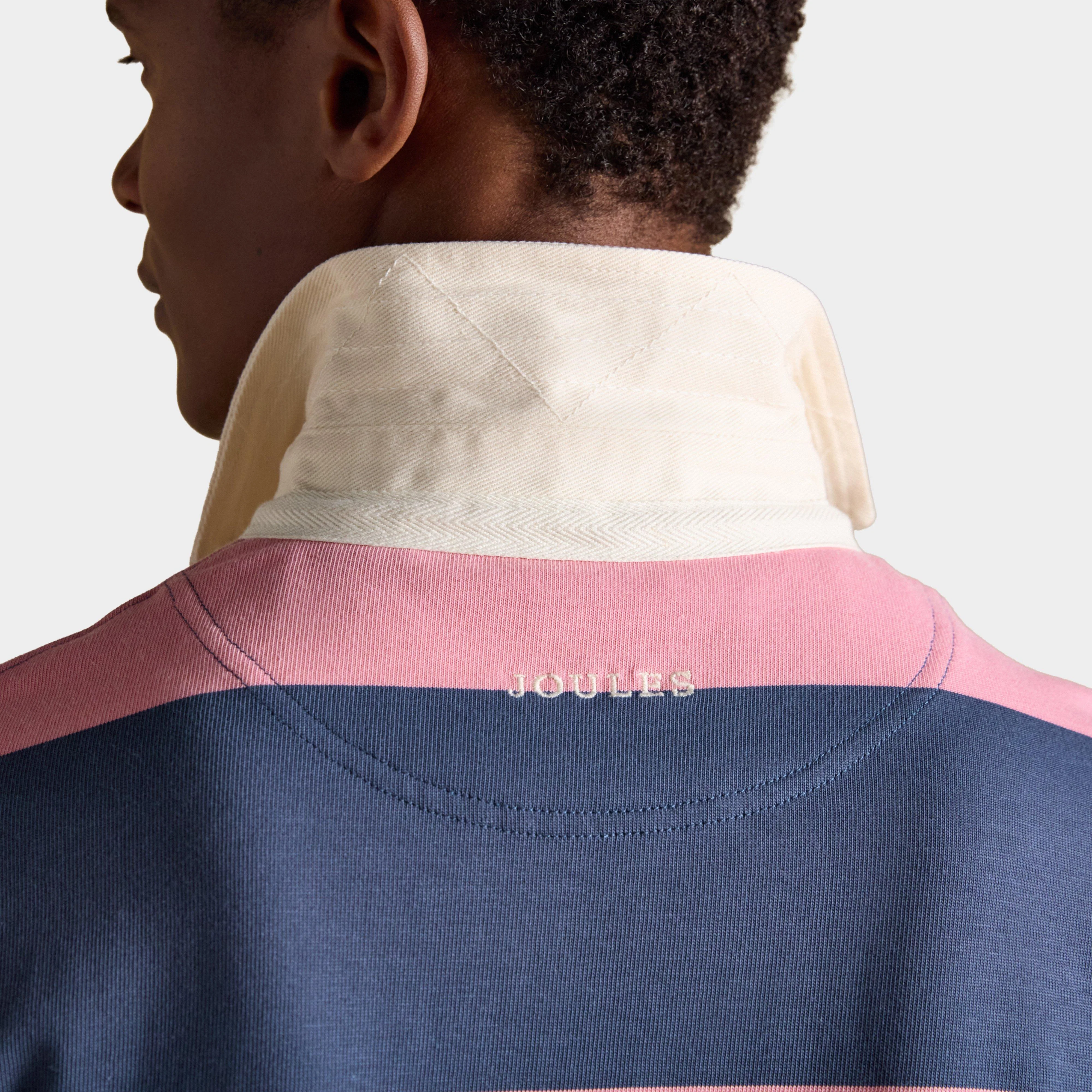 Men's Striped Long Sleeve Rugby Shirt - Image 6