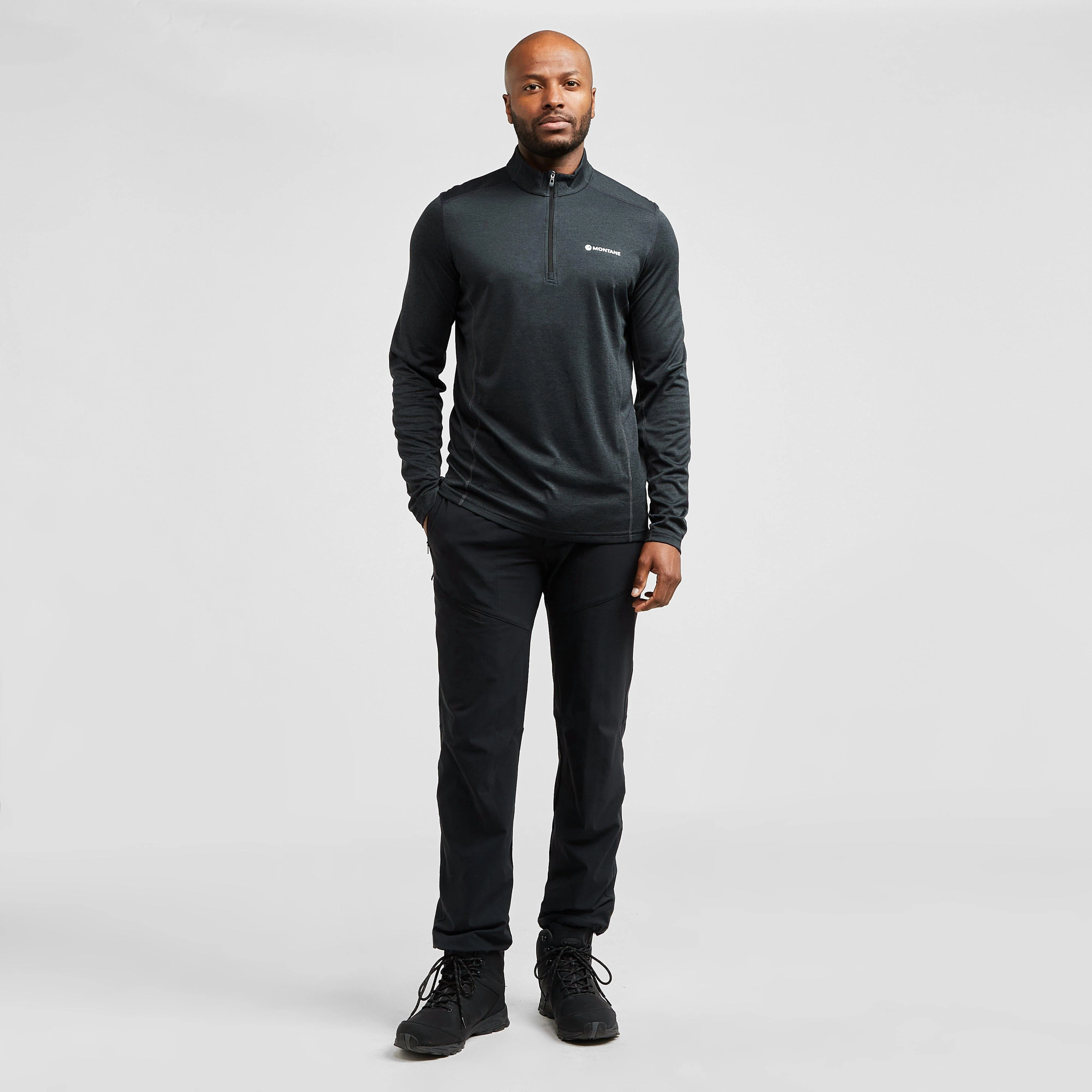Men’s Dart Zip Neck Long Sleeve T-Shirt - Image 3