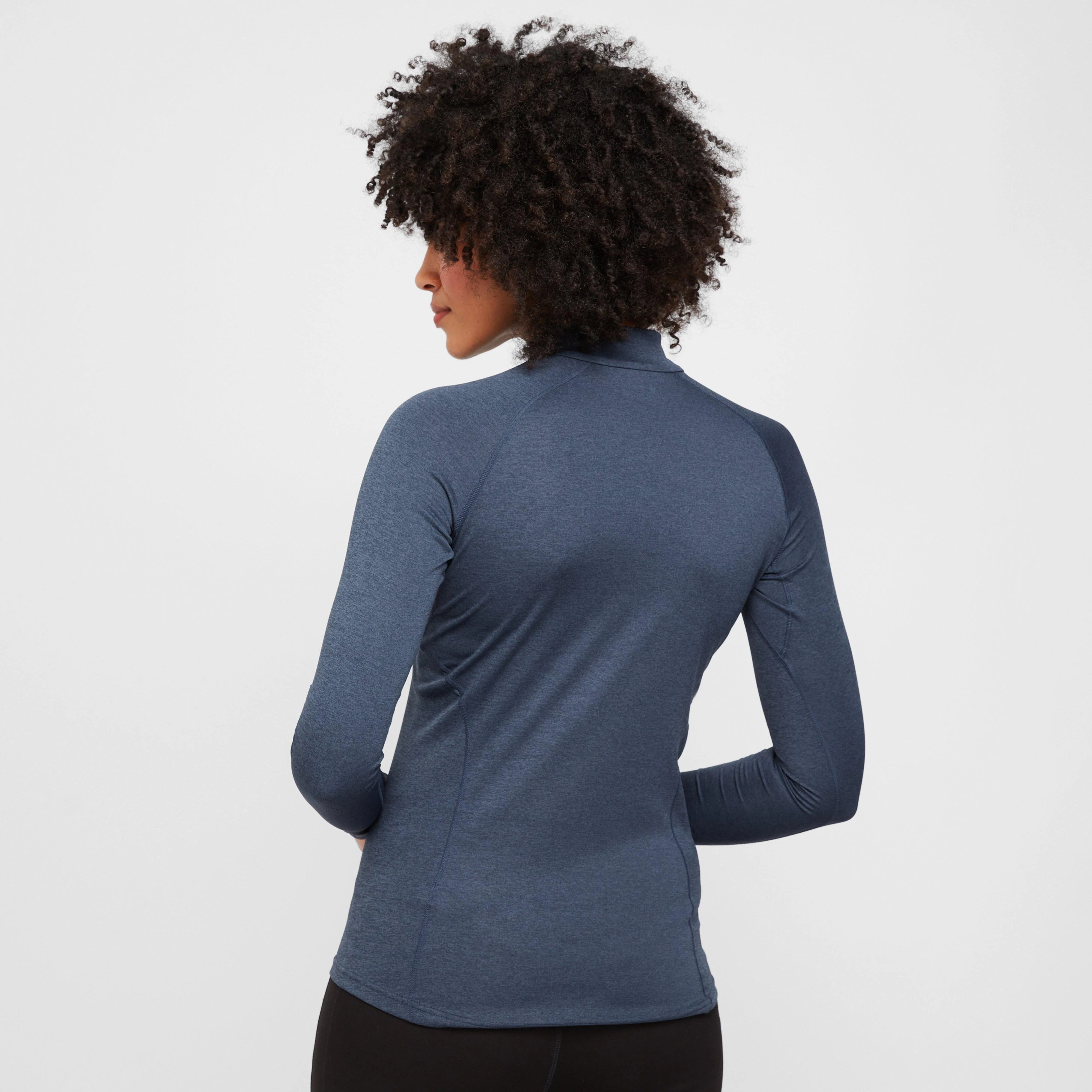 Women’s Dart Long Sleeve Zip Neck Top - Image 2