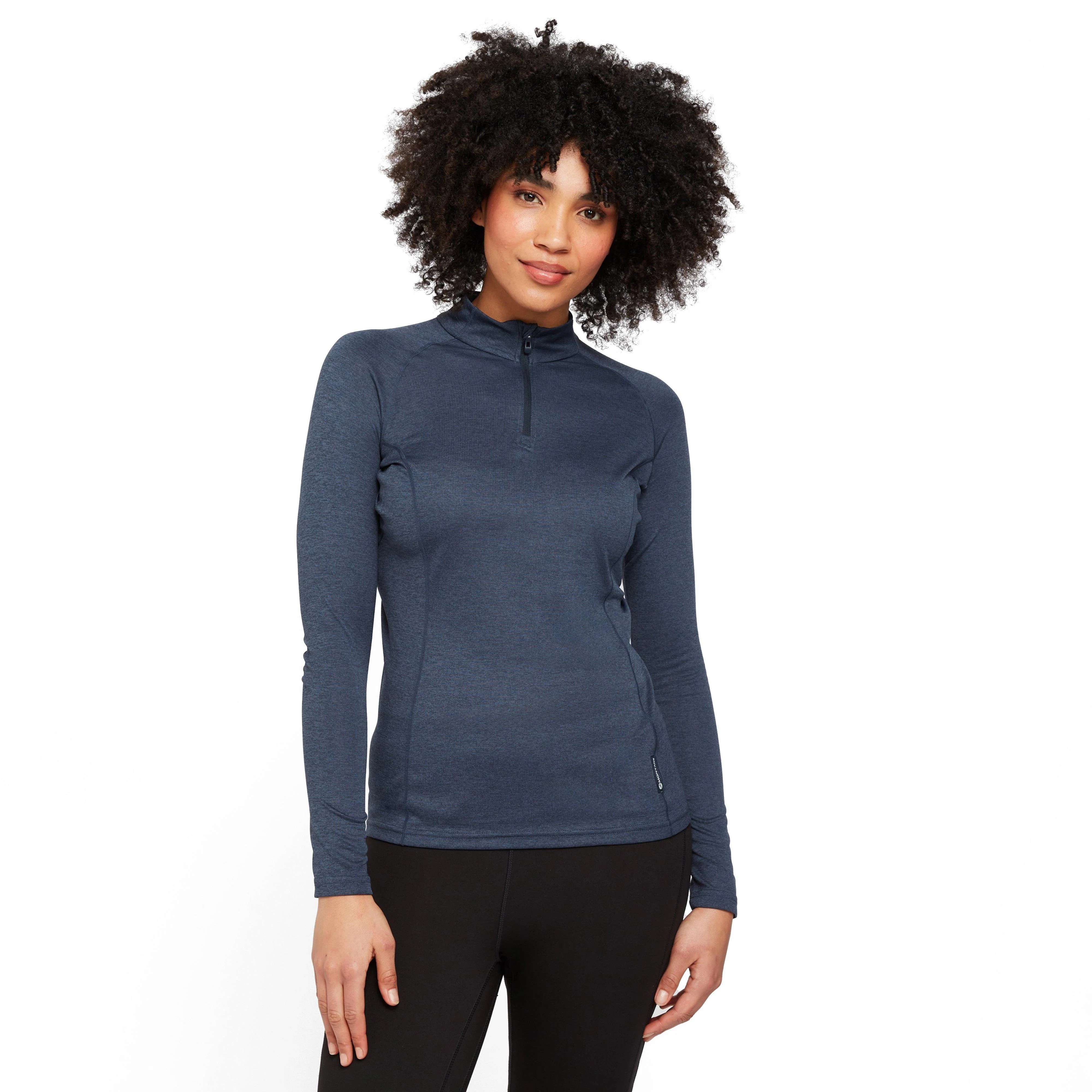 Women’s Dart Long Sleeve Zip Neck Top - Image 8