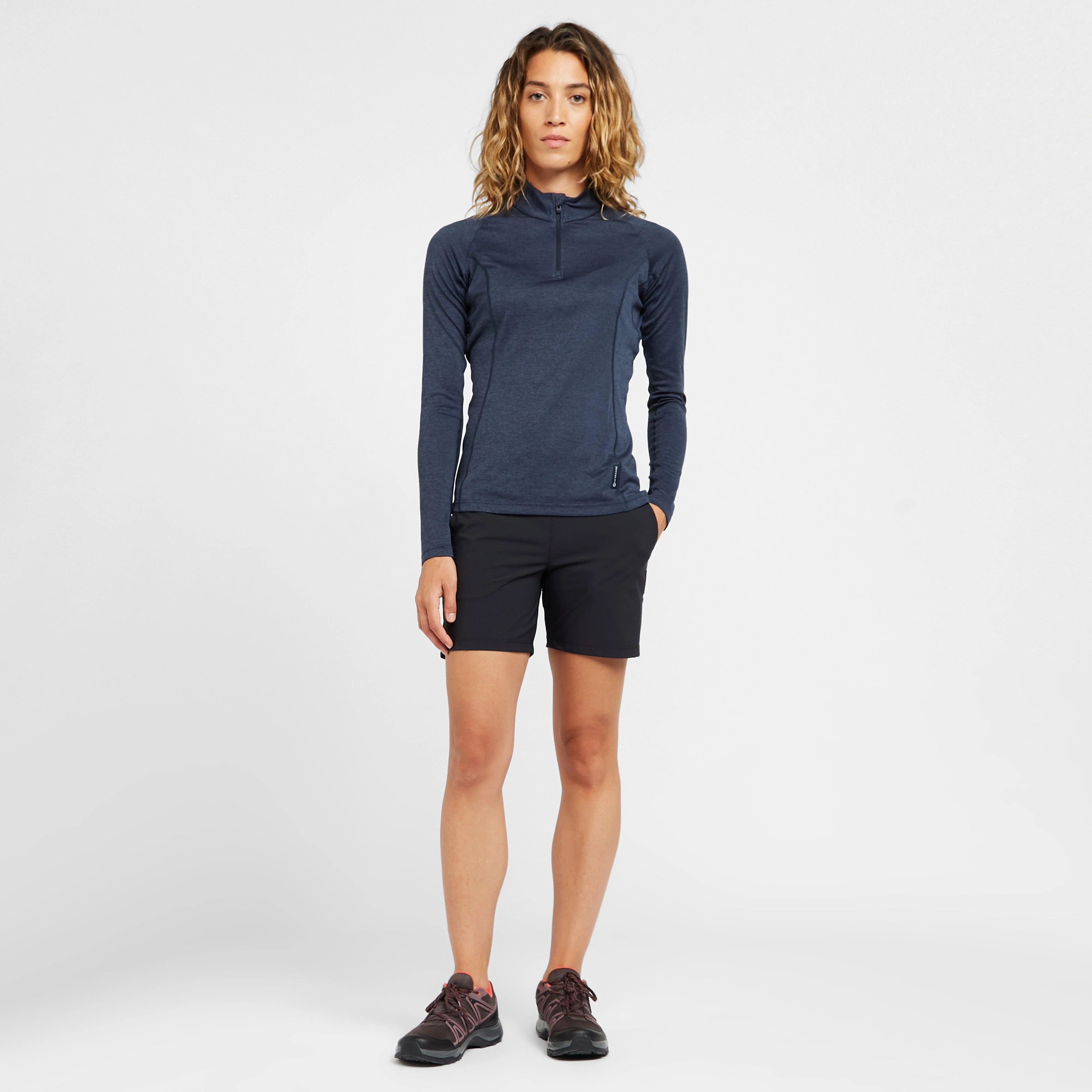 Women’s Dart Zip Neck Long Sleeve T-Shirt - Image 3