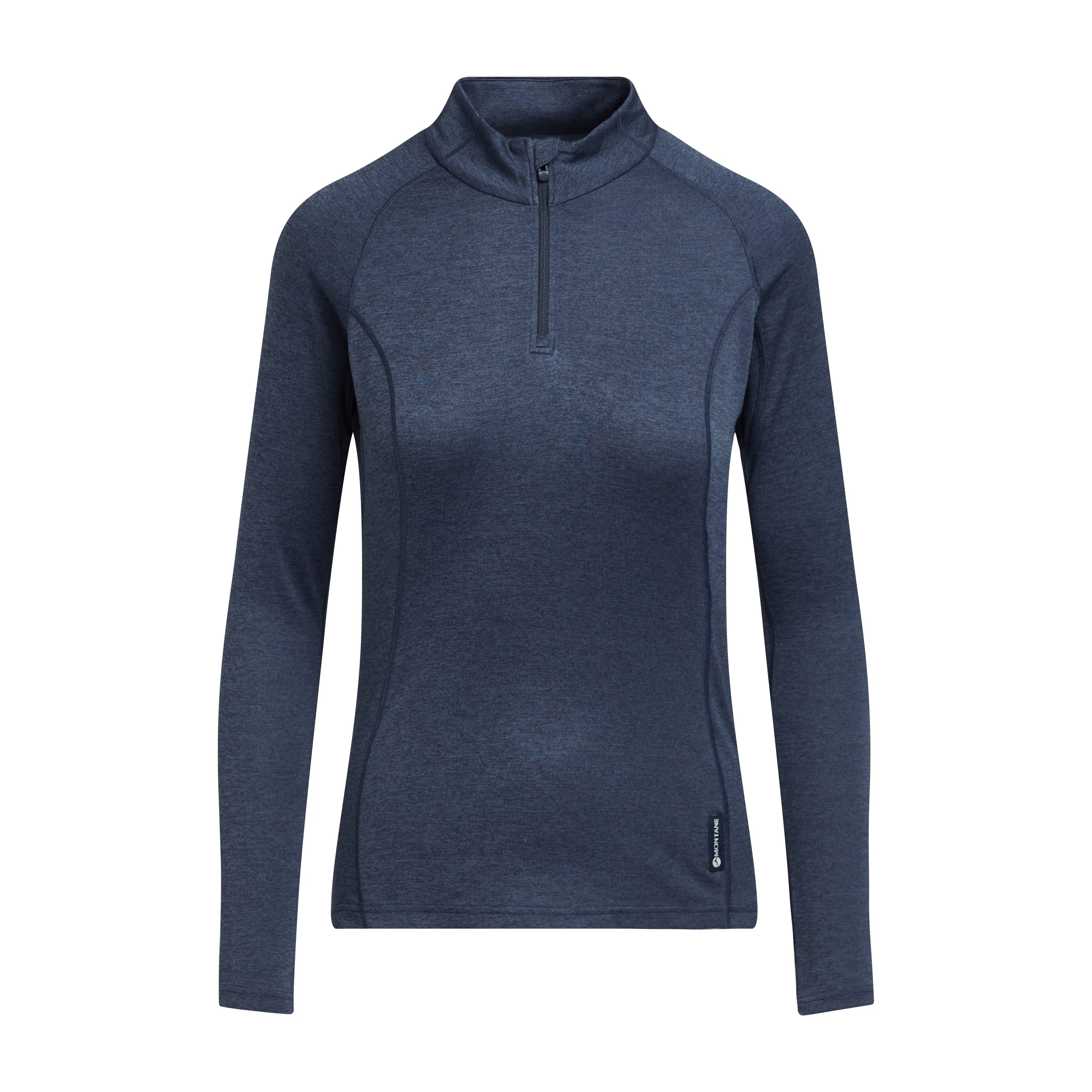 Women’s Dart Zip Neck Long Sleeve T-Shirt - Image 7