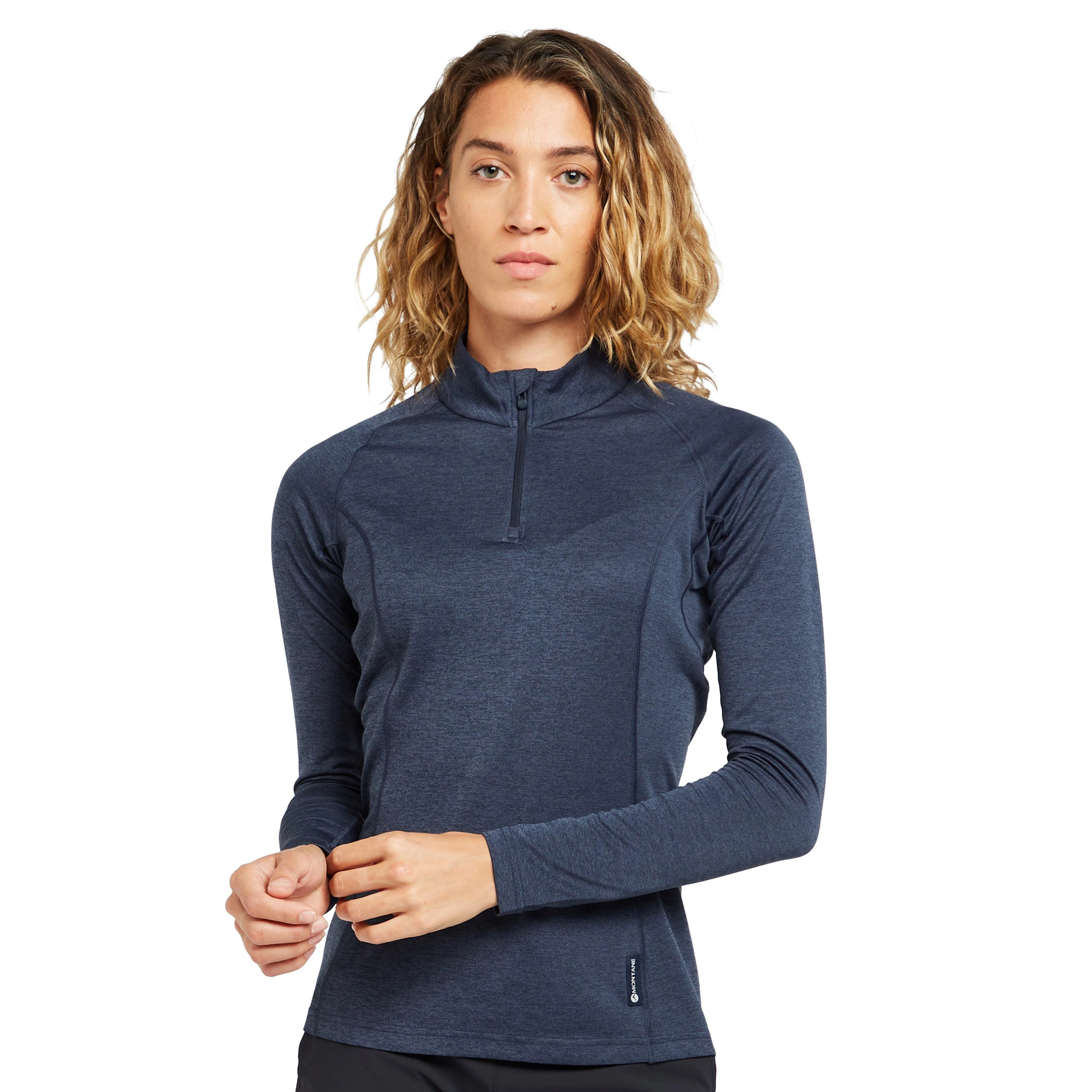 Women’s Dart Zip Neck Long Sleeve T-Shirt - Image 8