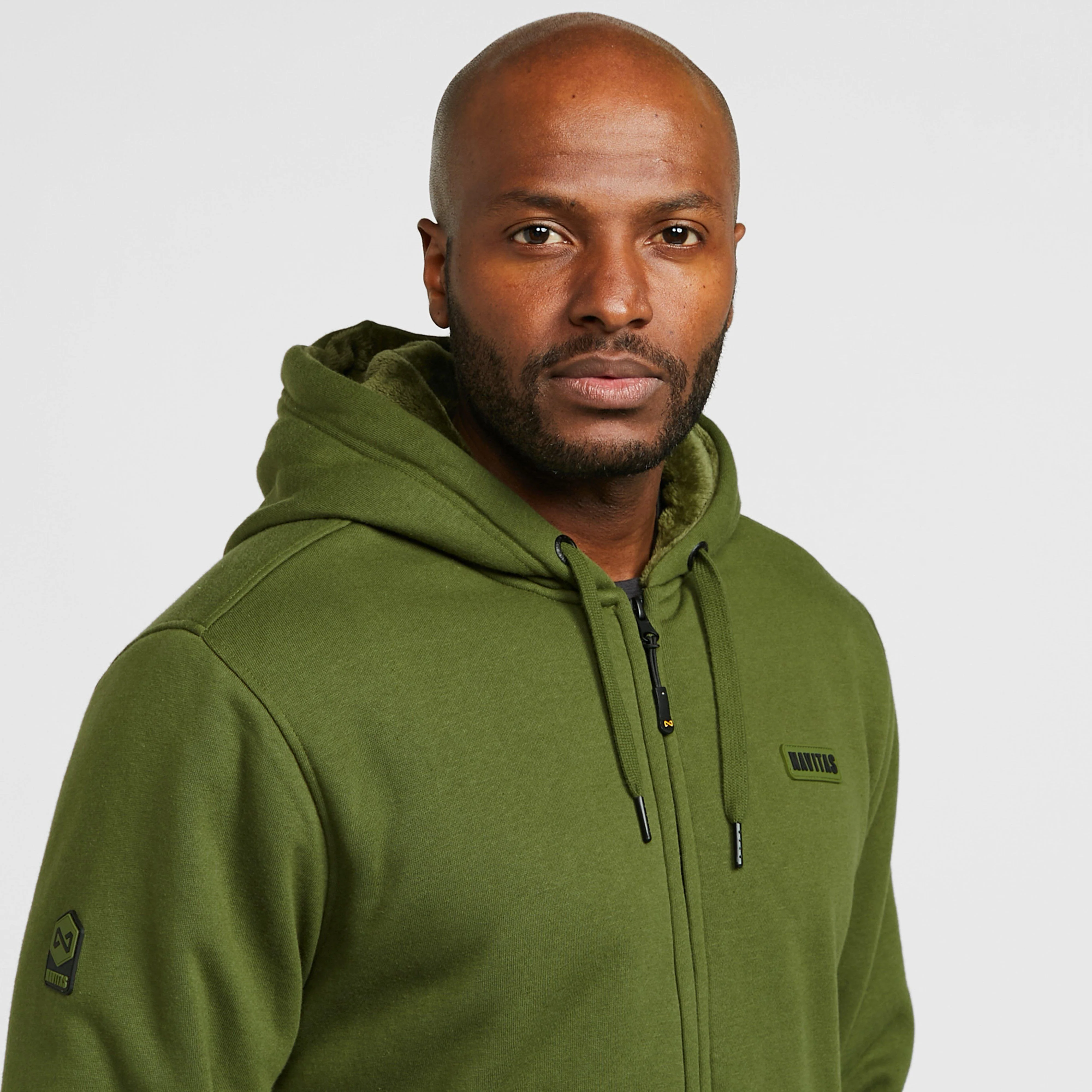 NVTS Sherpa Zip Hoody Green M - Image 4