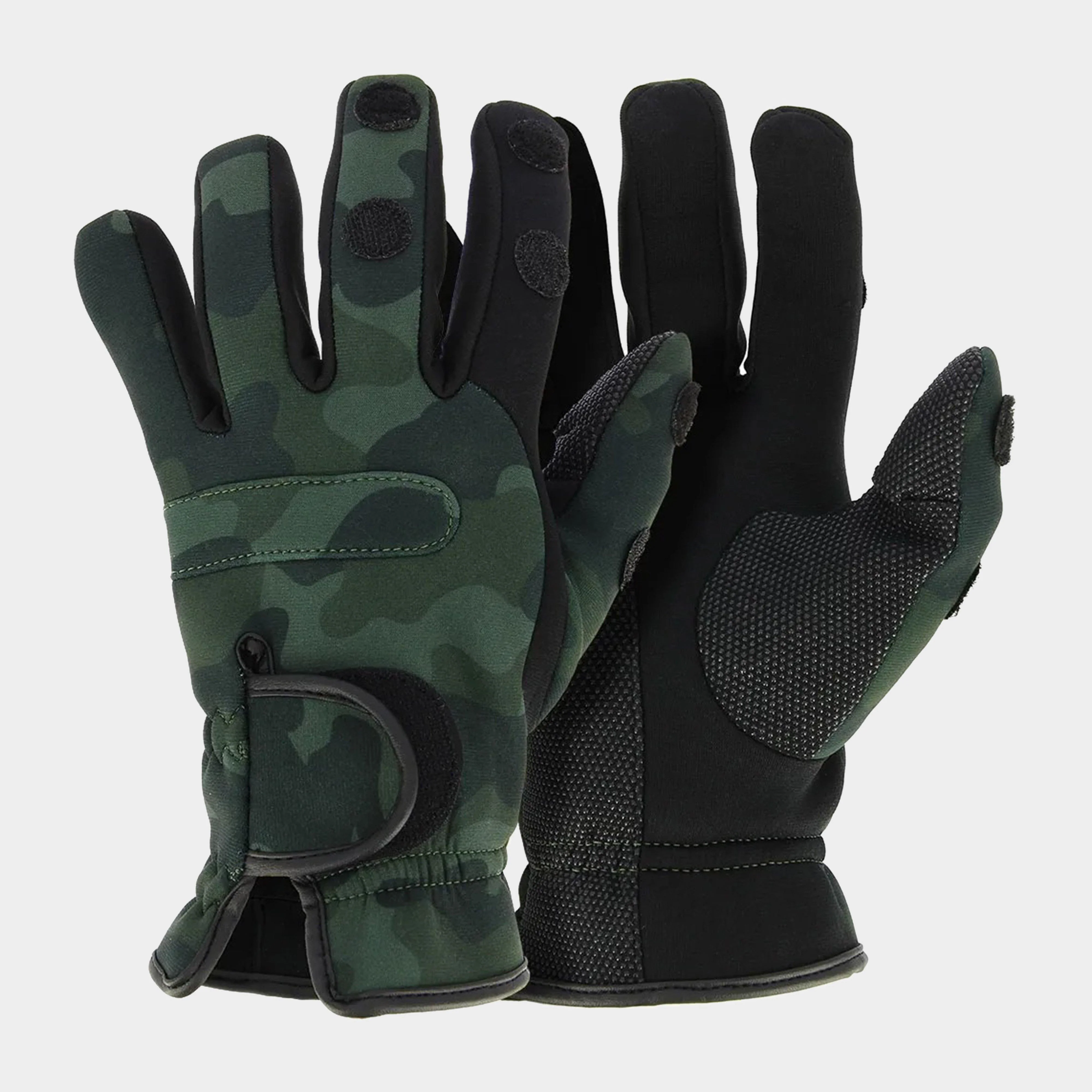 Unisex Camouflage Neoprene Fishing Gloves - Image 2