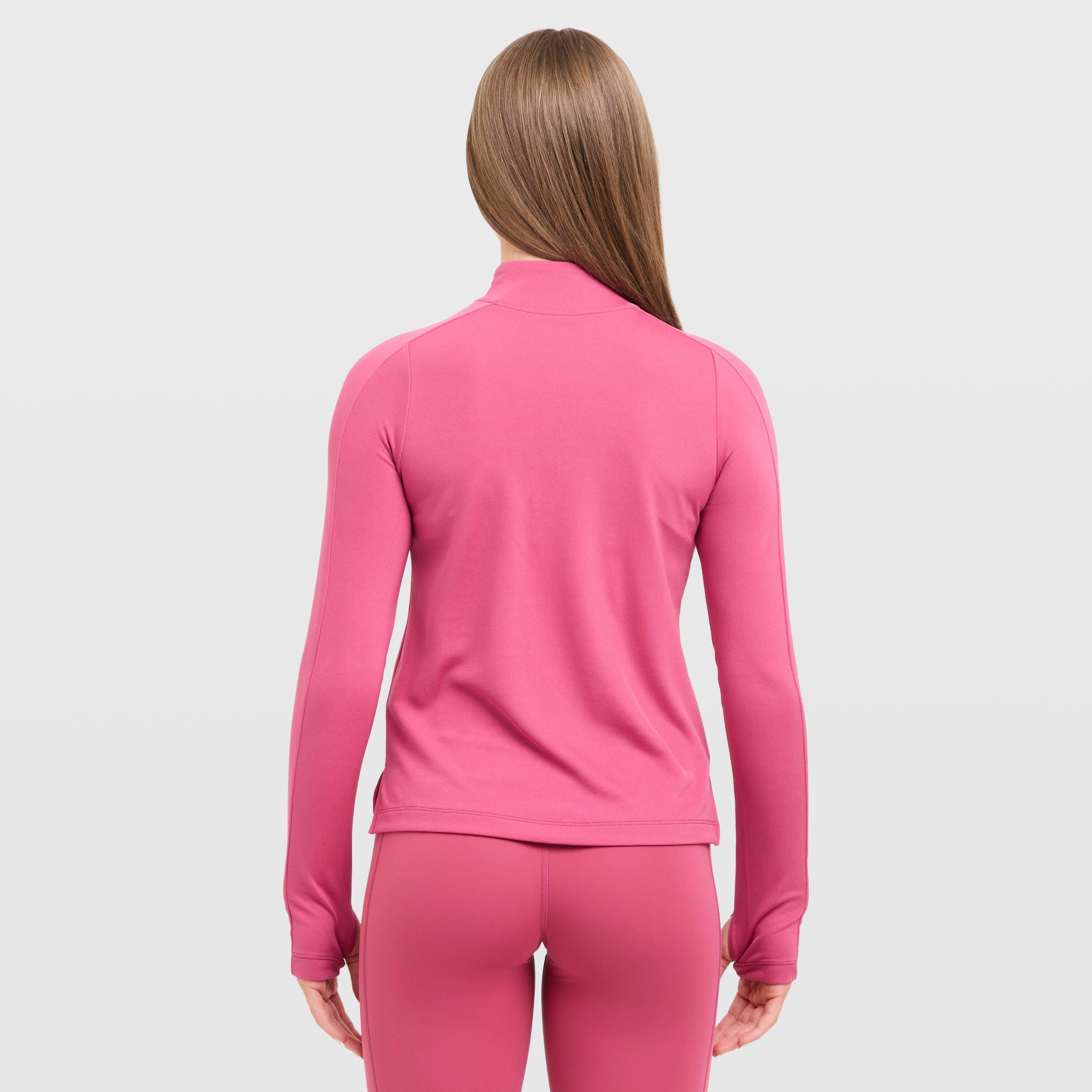Girls' Dri-FIT Long Sleeve 1/2 Zip Top Junior - Image 2
