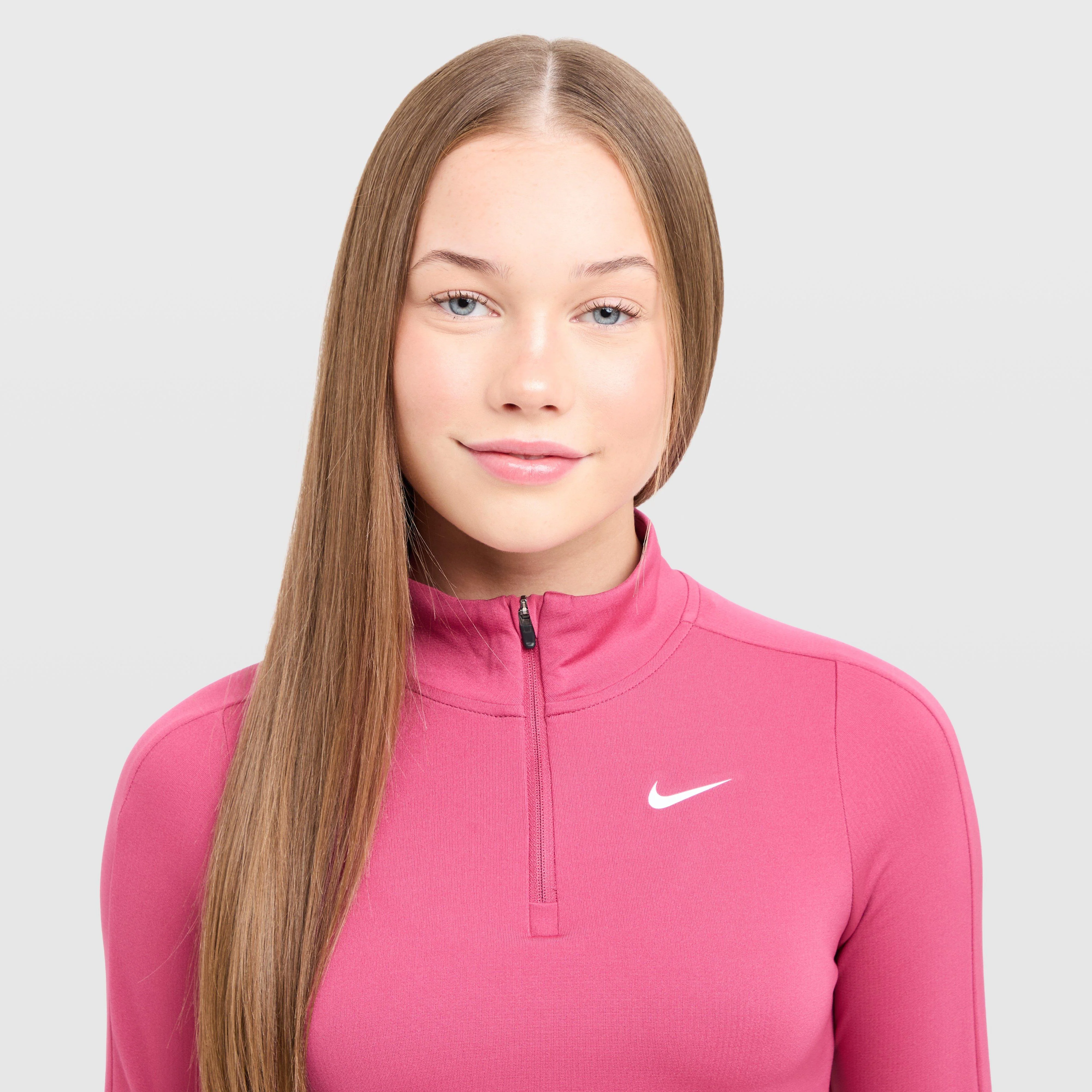 Girls' Dri-FIT Long Sleeve 1/2 Zip Top Junior - Image 4