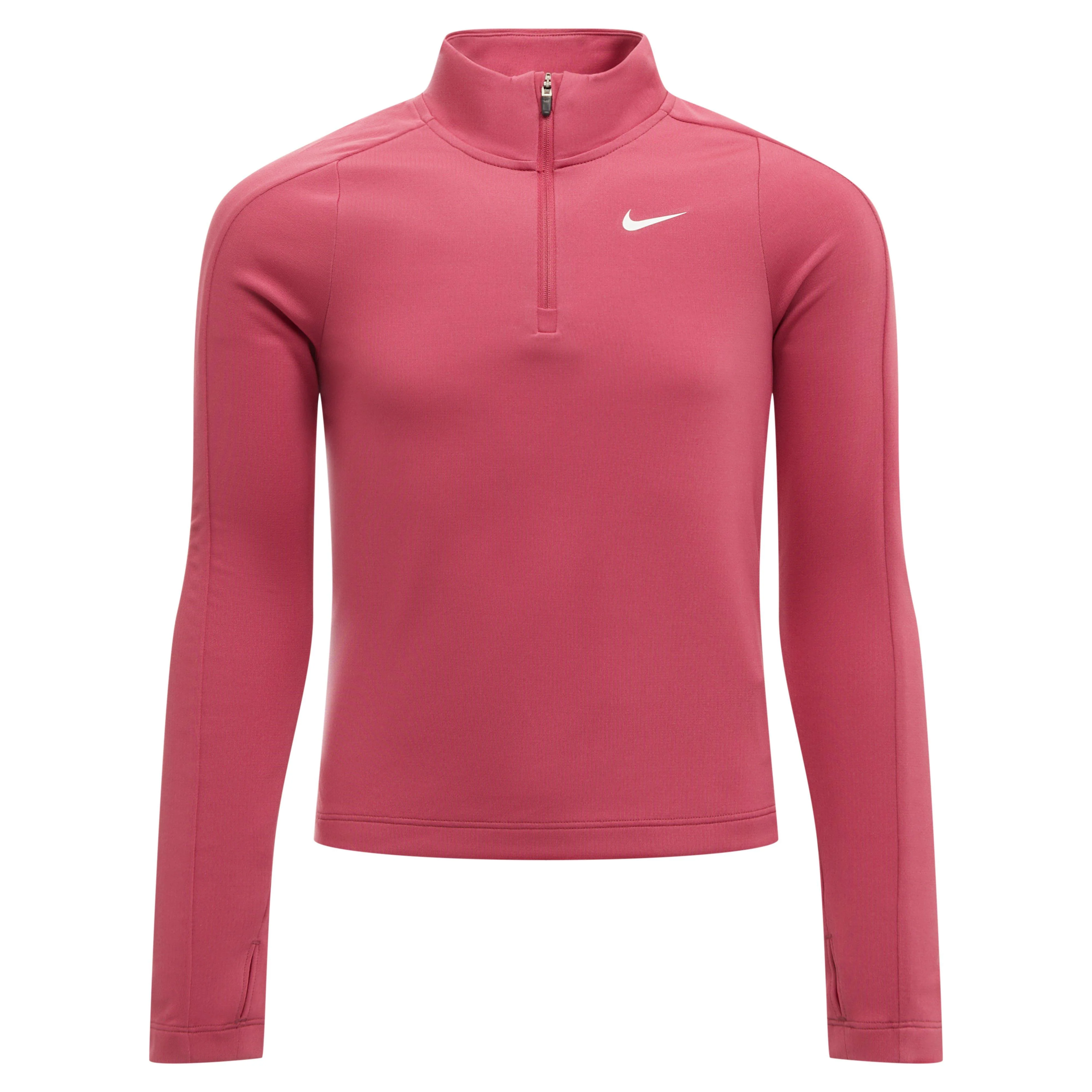 Girls' Dri-FIT Long Sleeve 1/2 Zip Top Junior - Image 7