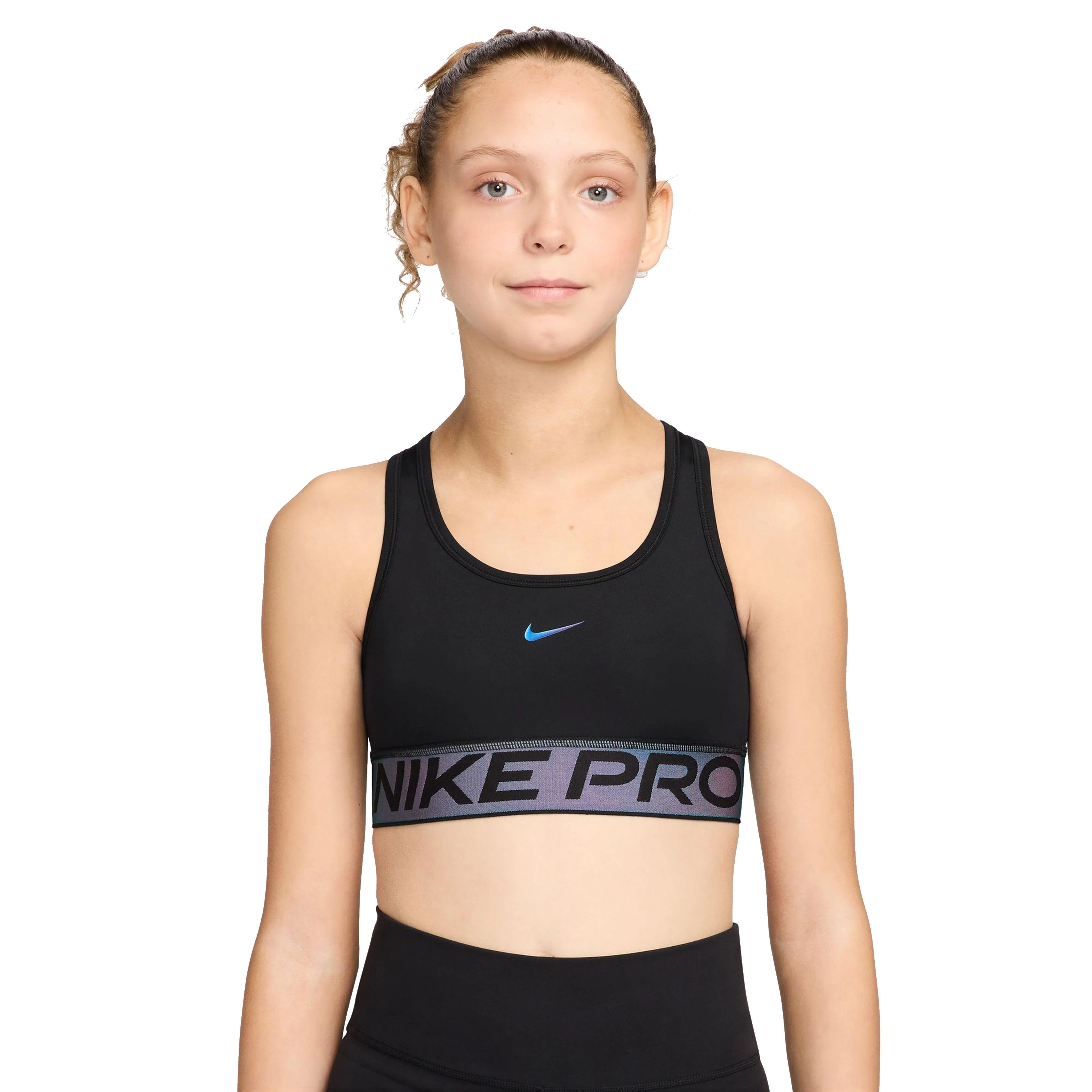 Kids’ Pro Swoosh Big Kids’ Sports Bra with Shine Accents - Image 6