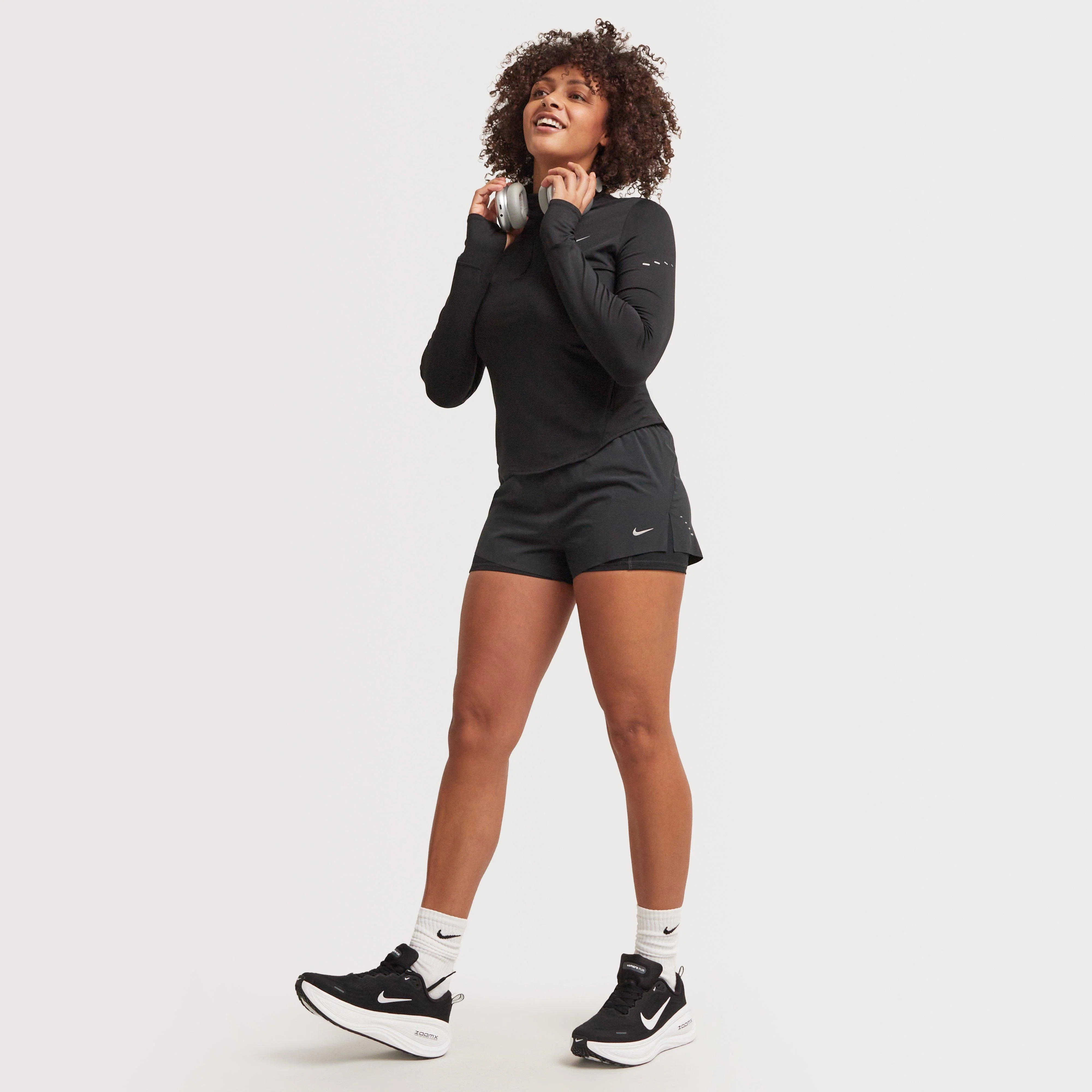 Women's Swift Dri-FIT Mid-Rise 2-in-1 Running Shorts - Image 2