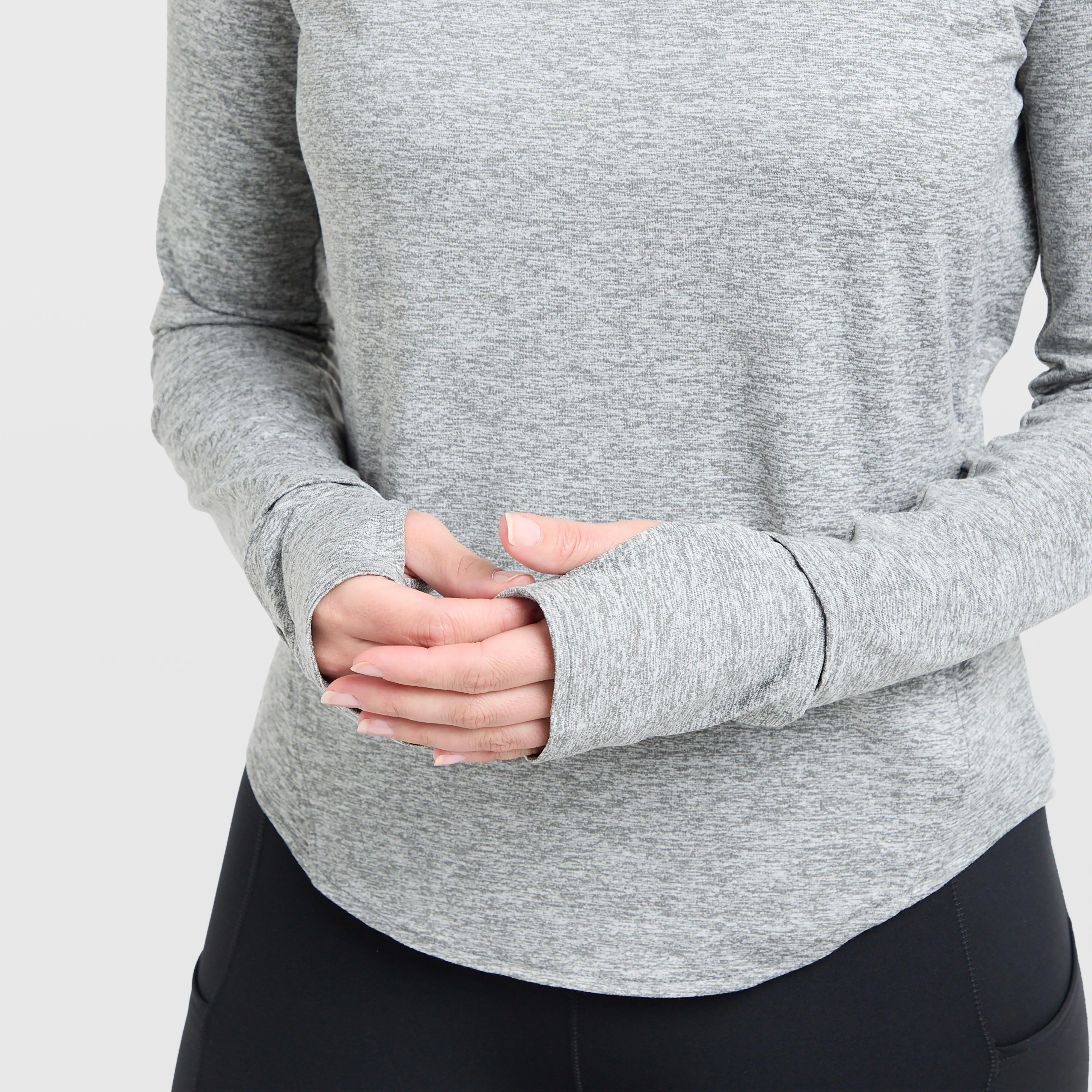 Women's Swift Dri-FIT UV Long-Sleeve Crew-Neck Running Top - Image 6
