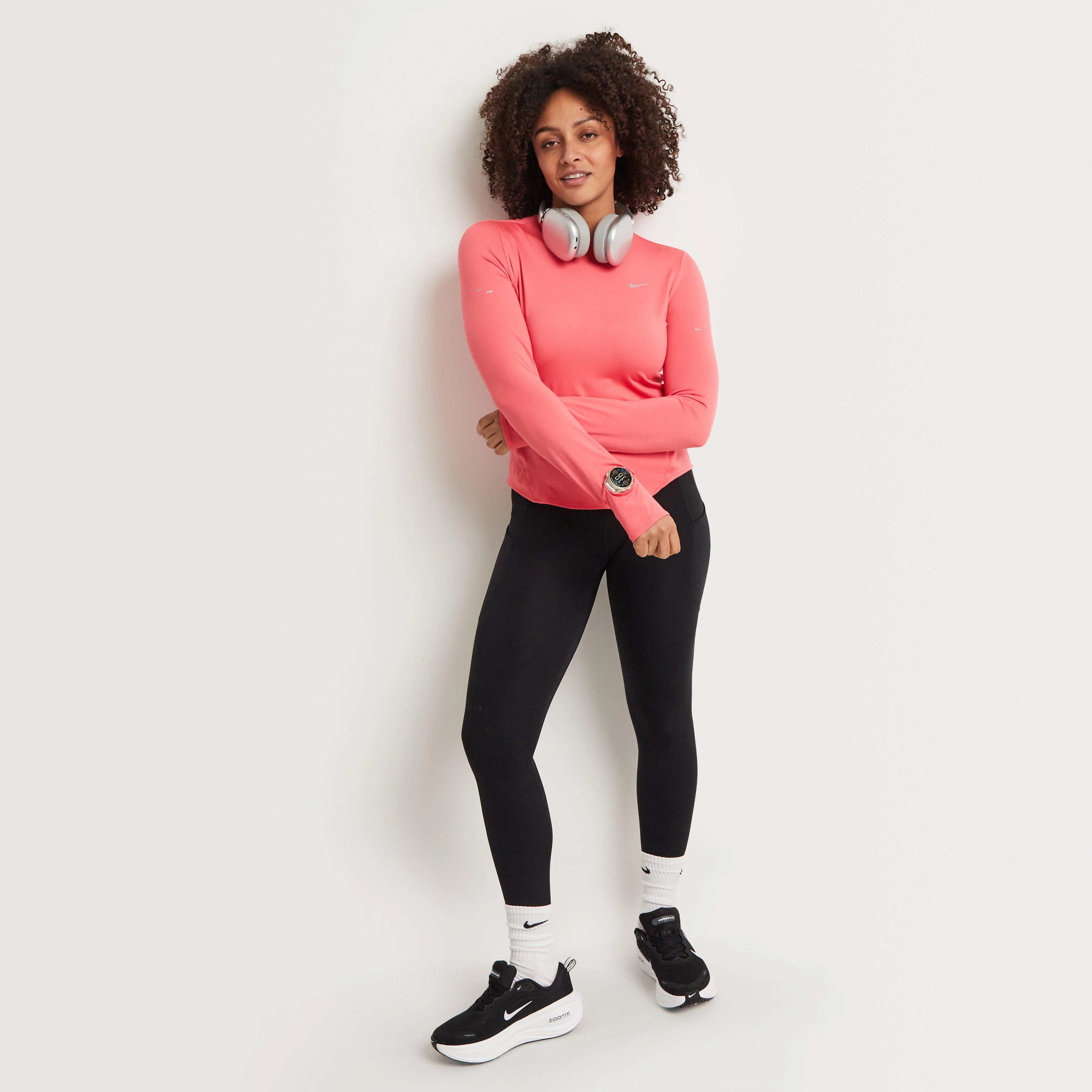 Women's Swift Dri-FIT UV Long-Sleeve Crew-Neck Running Top - Image 2