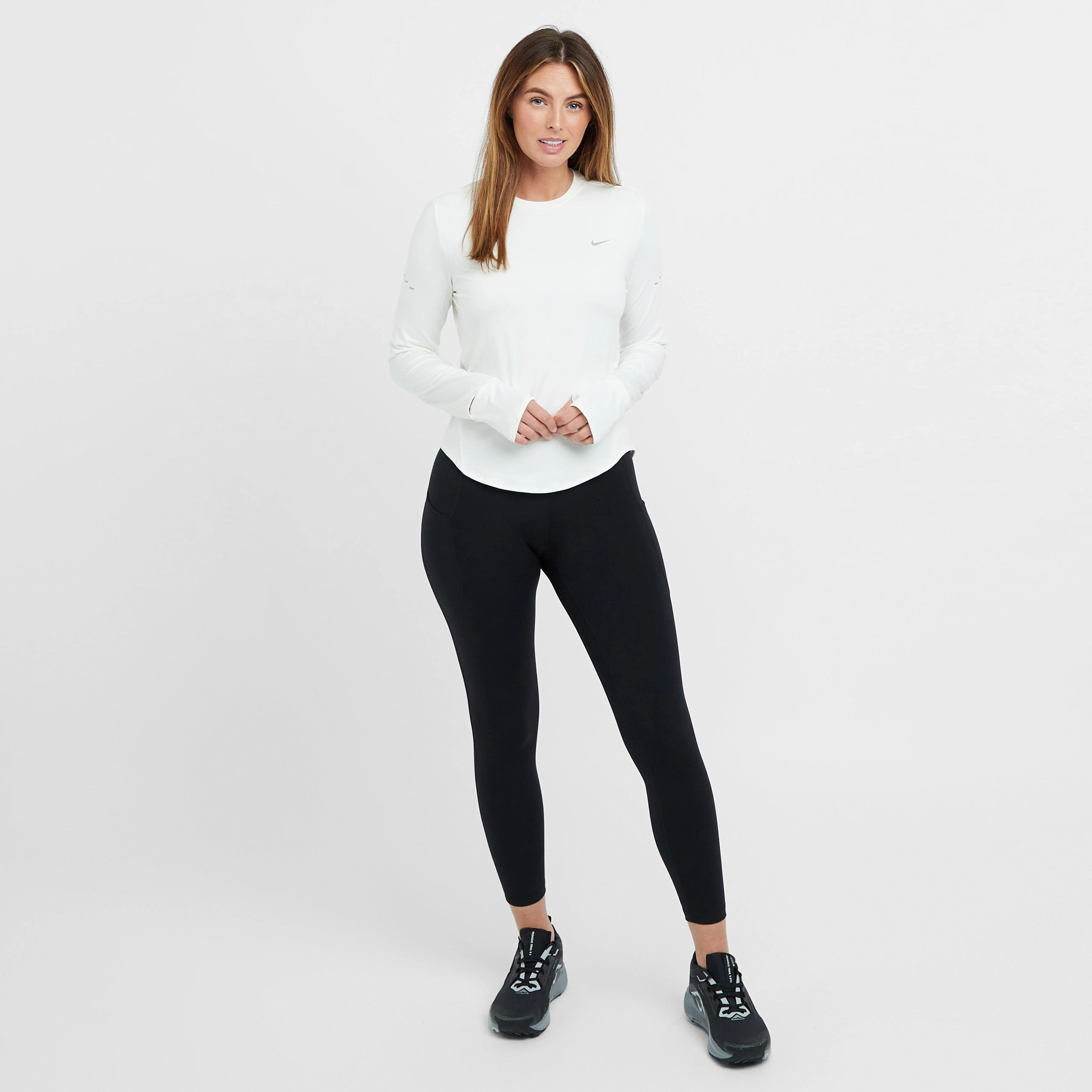 Women's Swift Dri-FIT UV Long-Sleeve Crew-Neck Running Top - Image 3