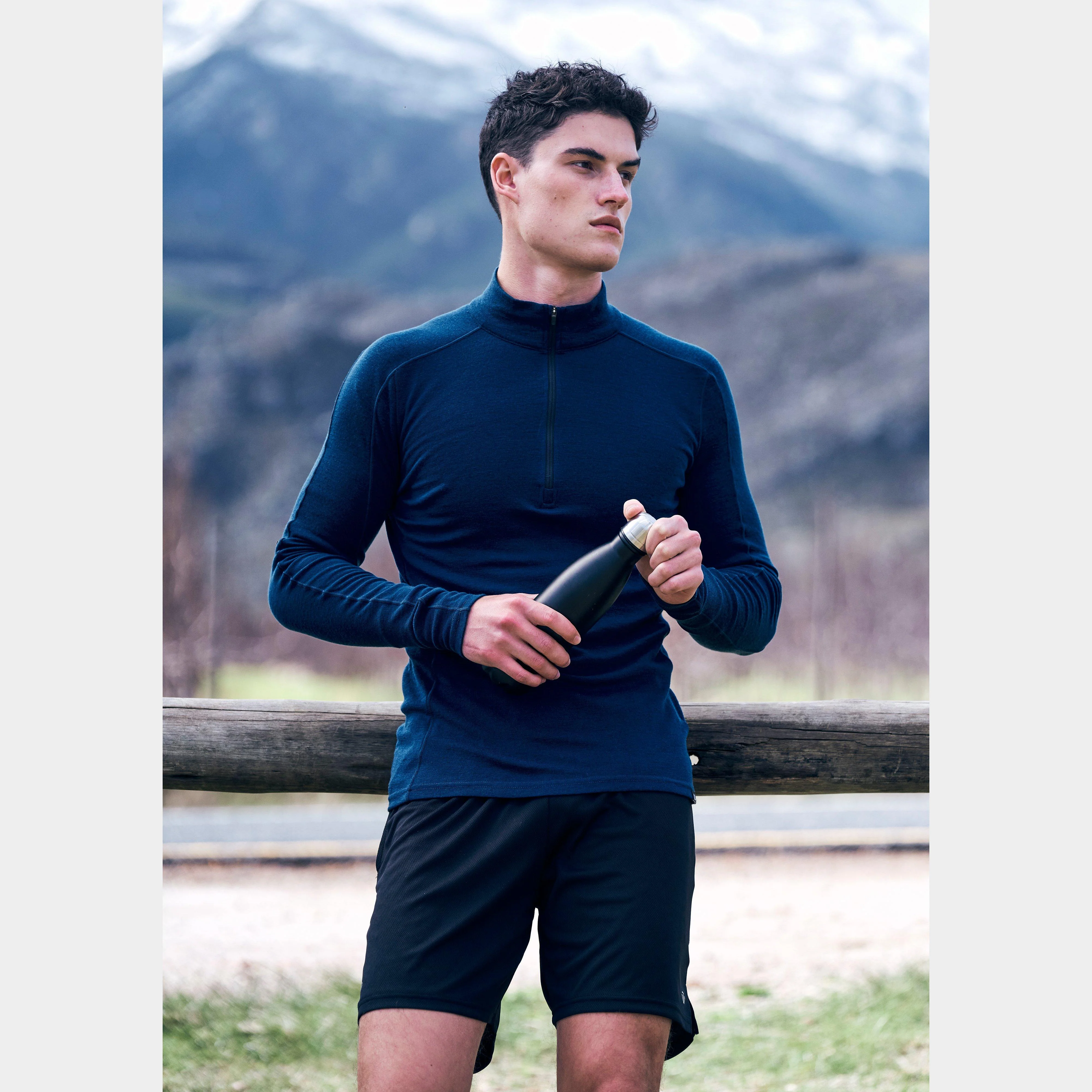 Men's Convect-200 Merino Long Sleeved Zipped Top - Image 6