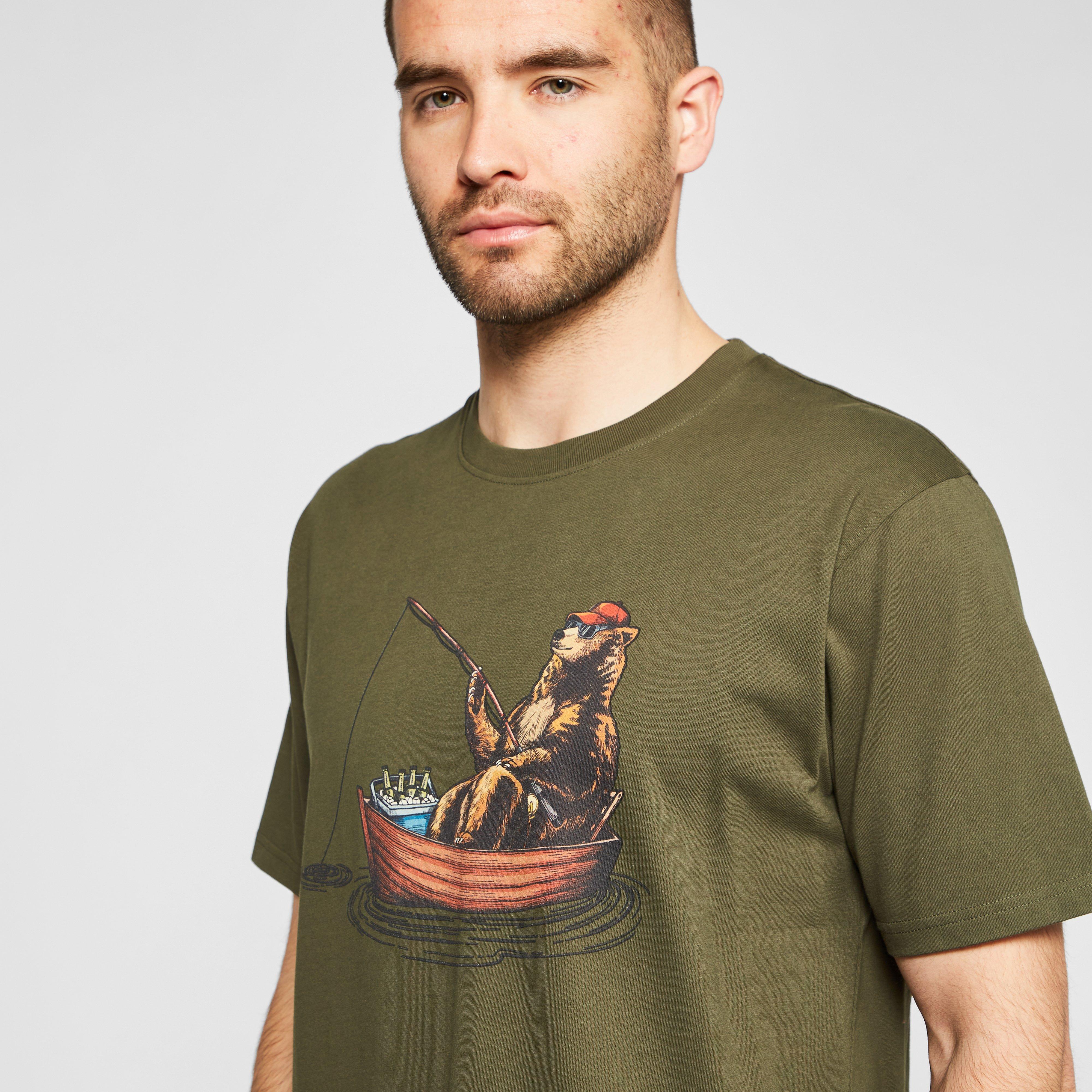 Men's Fishing Bear T-Shirt - Image 4