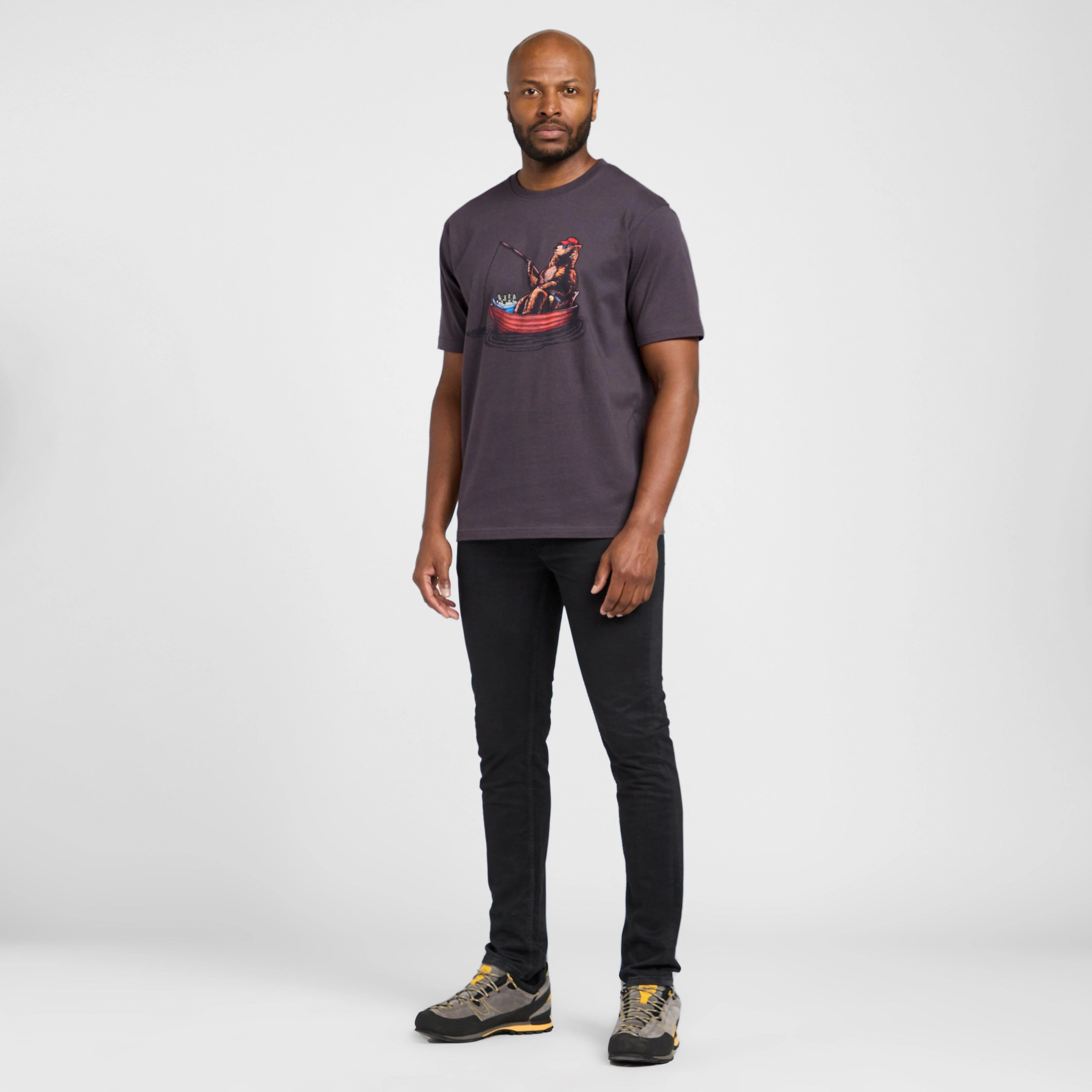 Men's Fishing Bear T-Shirt - Image 3