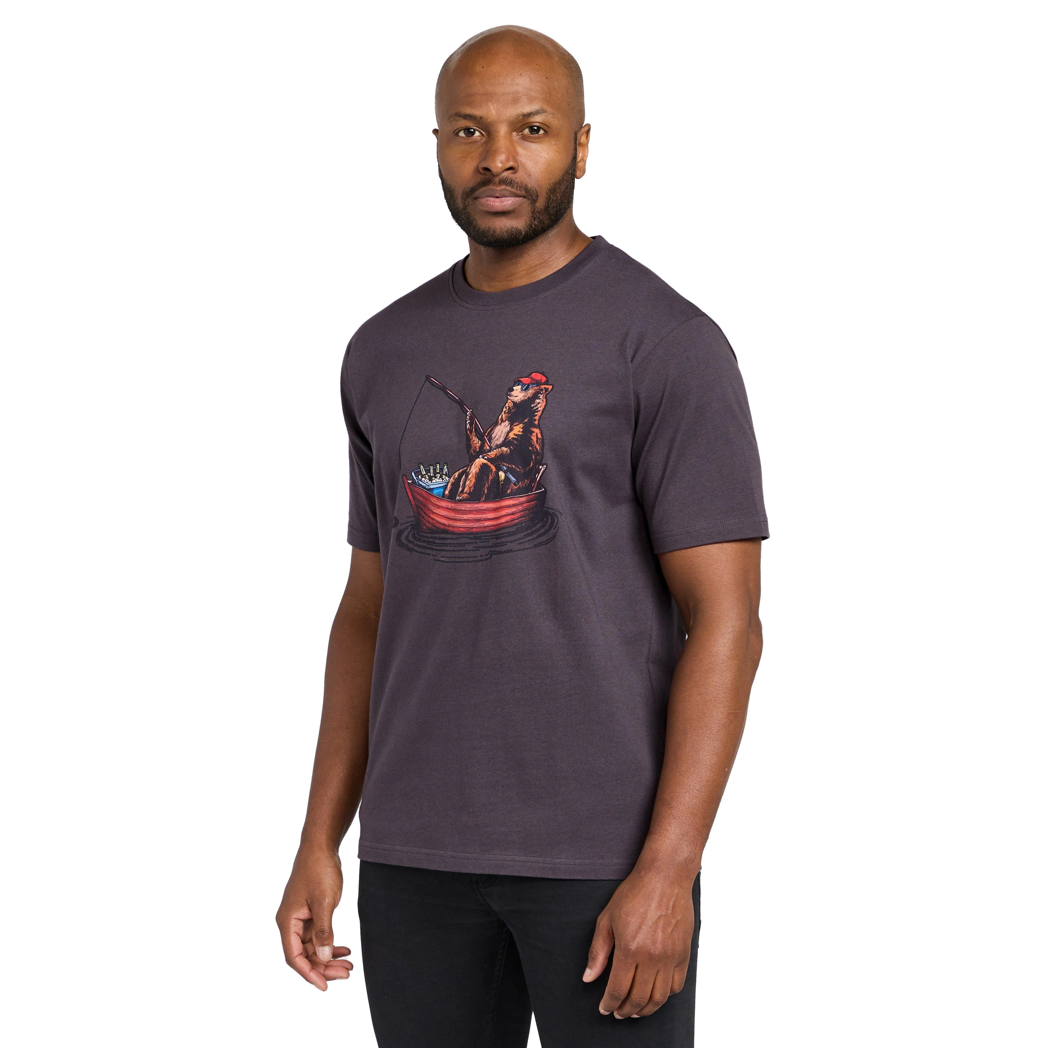 Men's Fishing Bear T-Shirt - Image 6