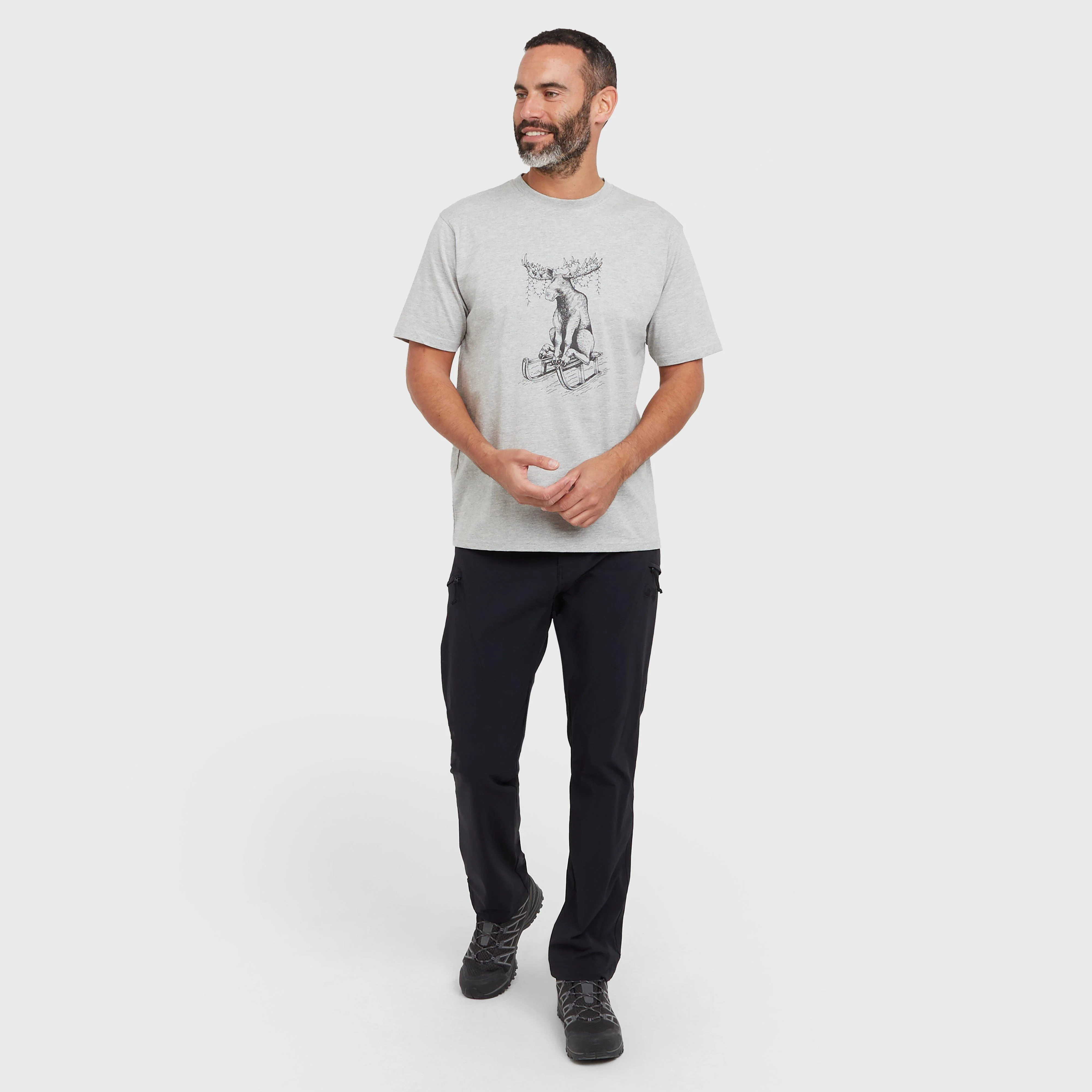 Men’s Moose Sleigh T-Shirt - Image 3
