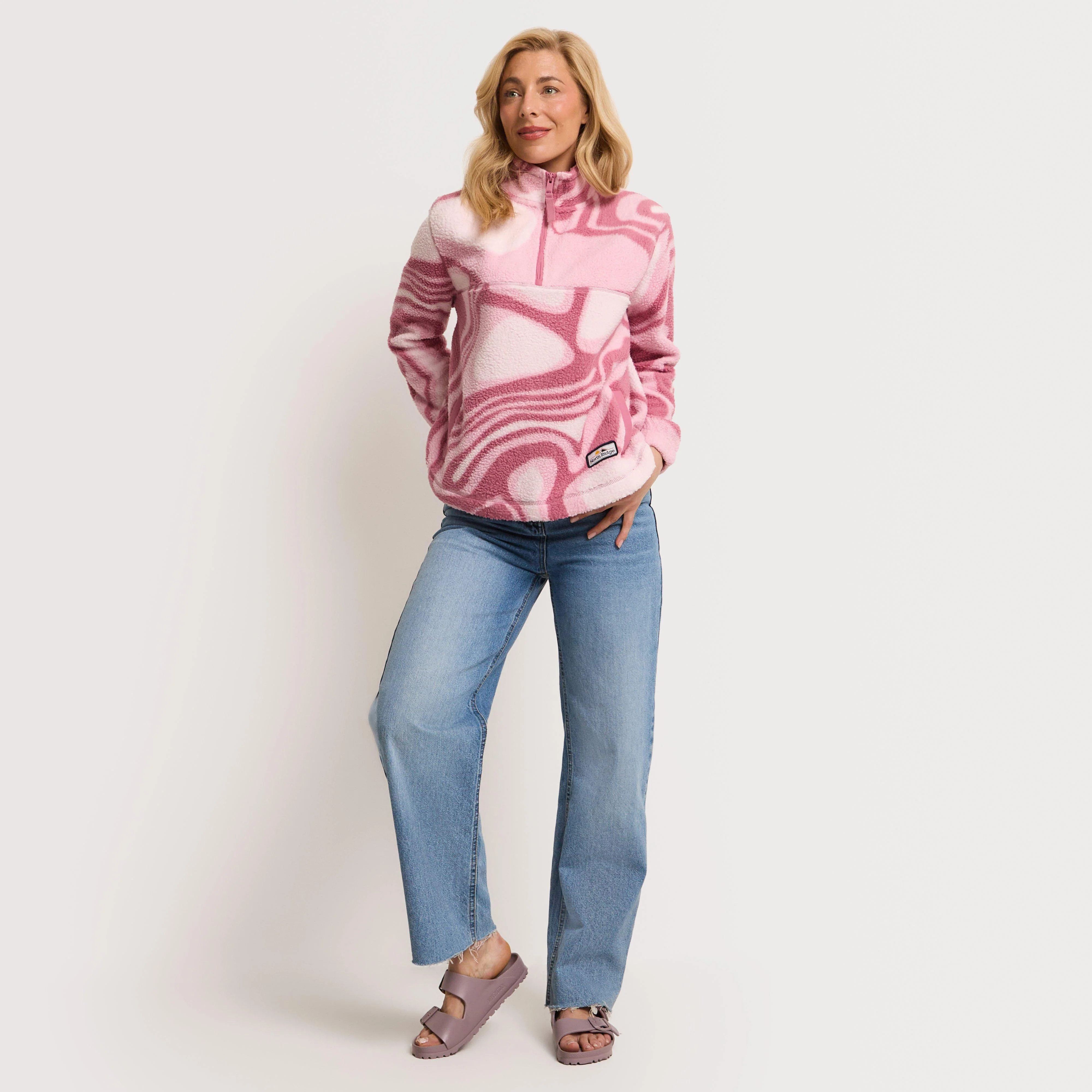 Women's Half Zip Scape Borg Fleece - Image 2