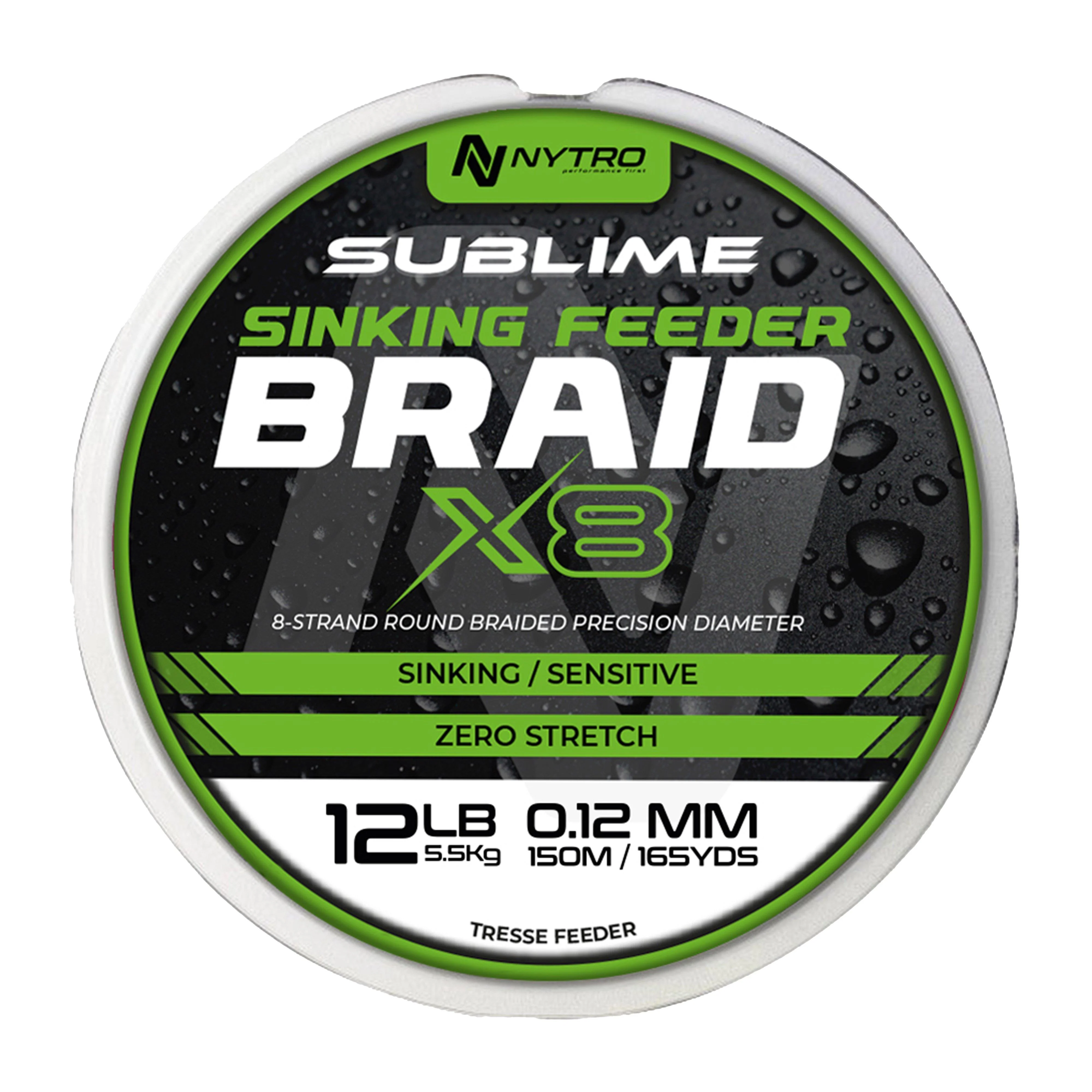 Sublime X8 Sinking Feeder Braid 0.12mm - Image 2
