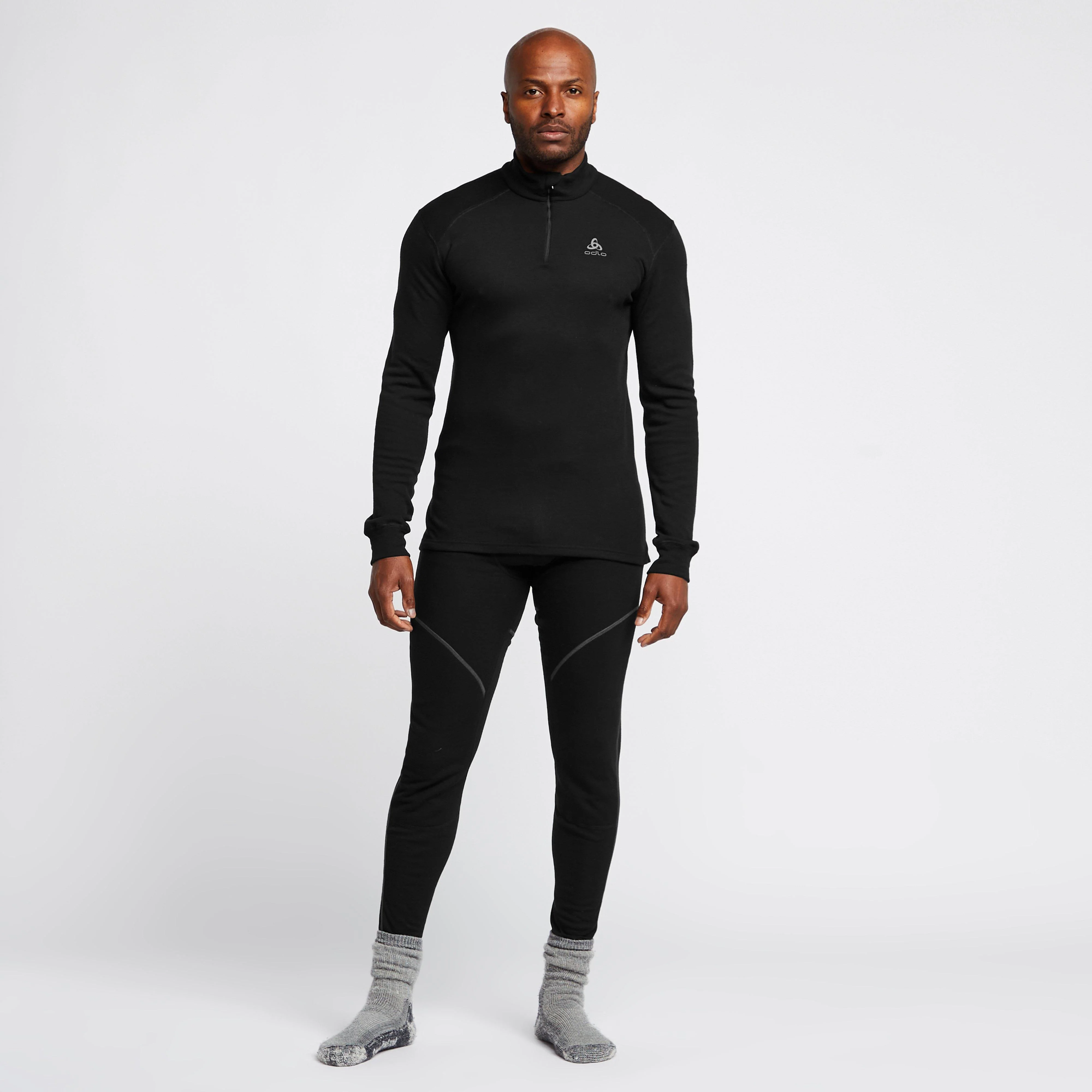 Men's Active Warm Long Sleeve Half Zip Baselayer Top - Image 3