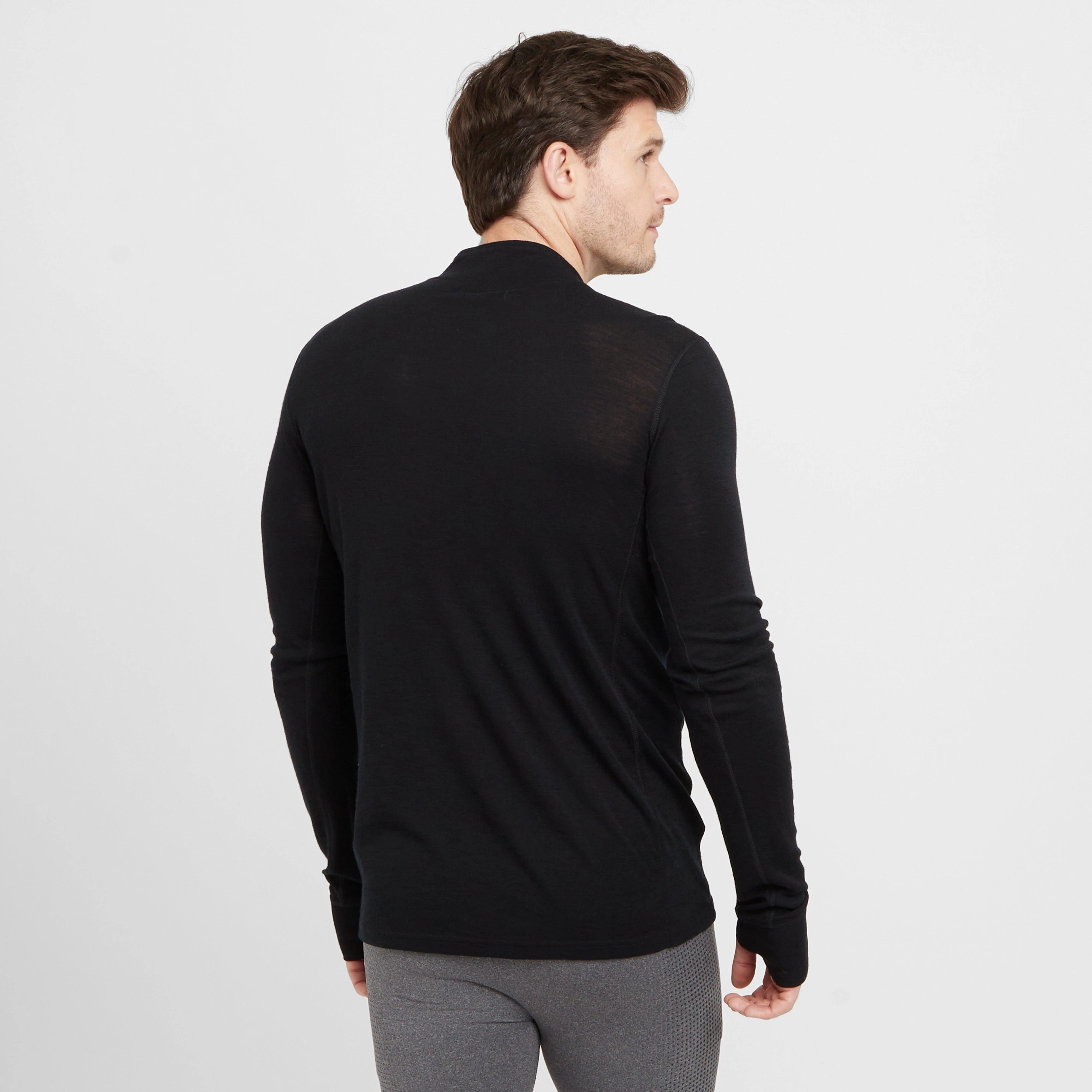 Men’s Kelso Merino Long Sleeve Zip Baselayer - Image 2