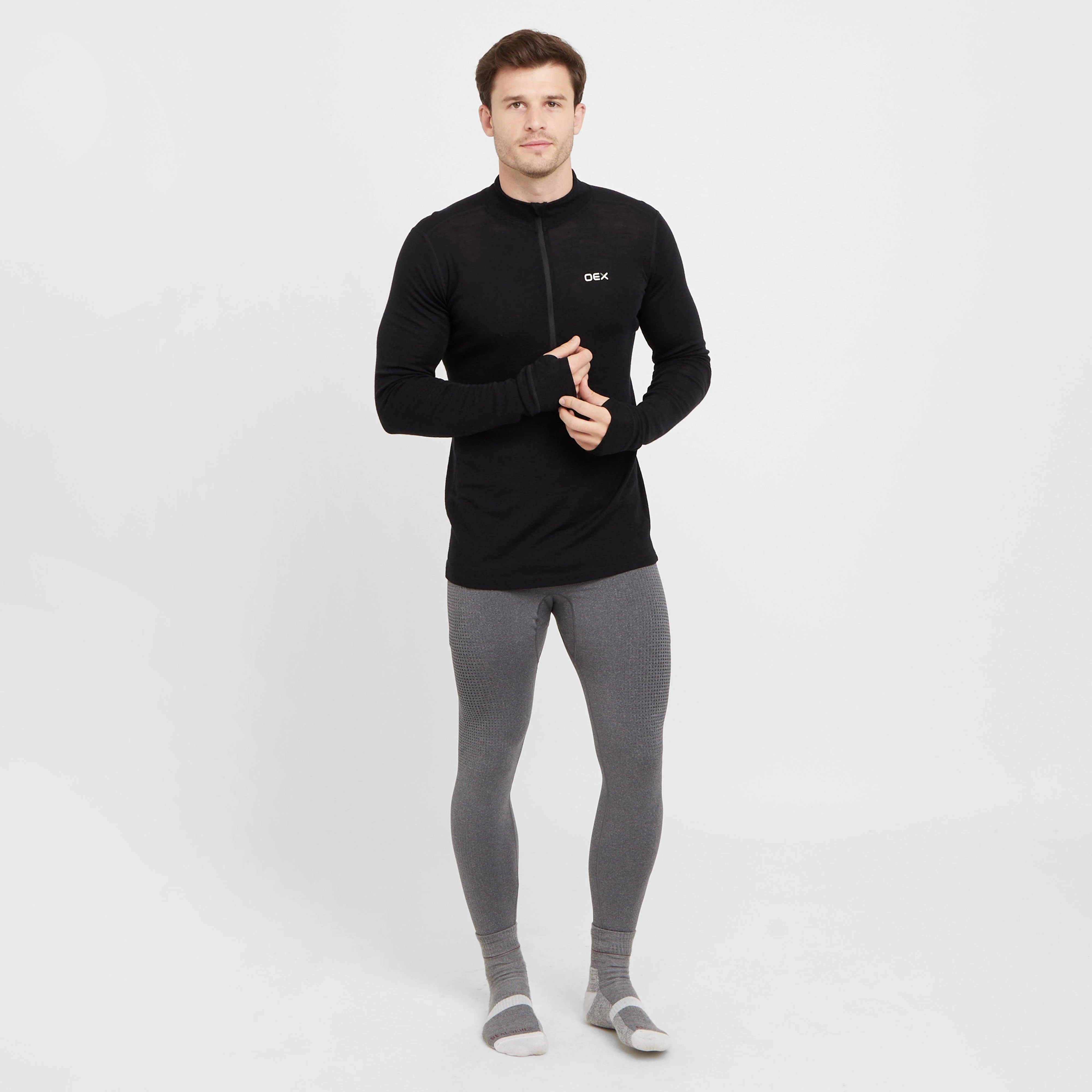 Men’s Kelso Merino Long Sleeve Zip Baselayer - Image 3