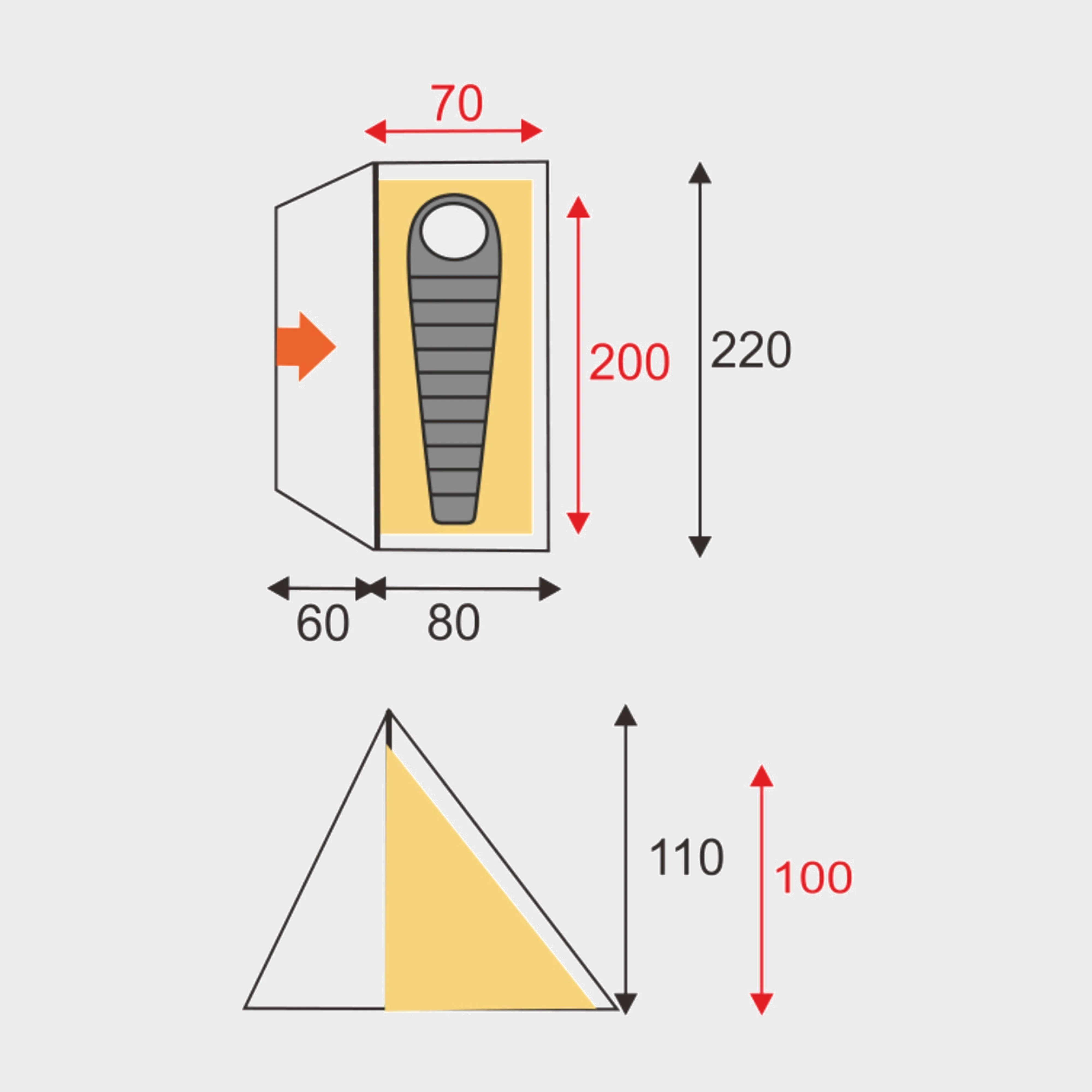 Refurbished Bobcat 1 Person Tent - Image 2