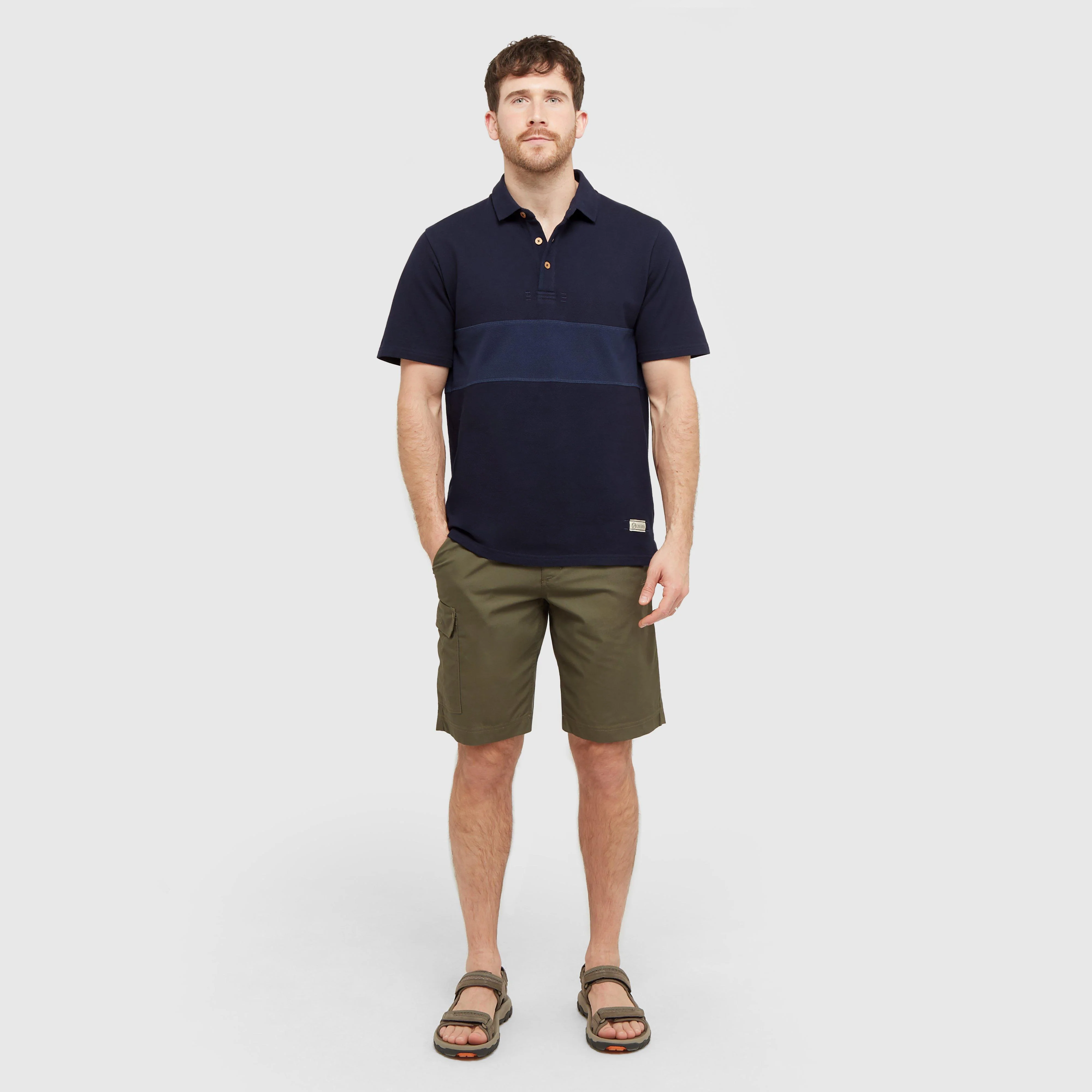 Men’s Combe Panel Polo Shirt - Image 3