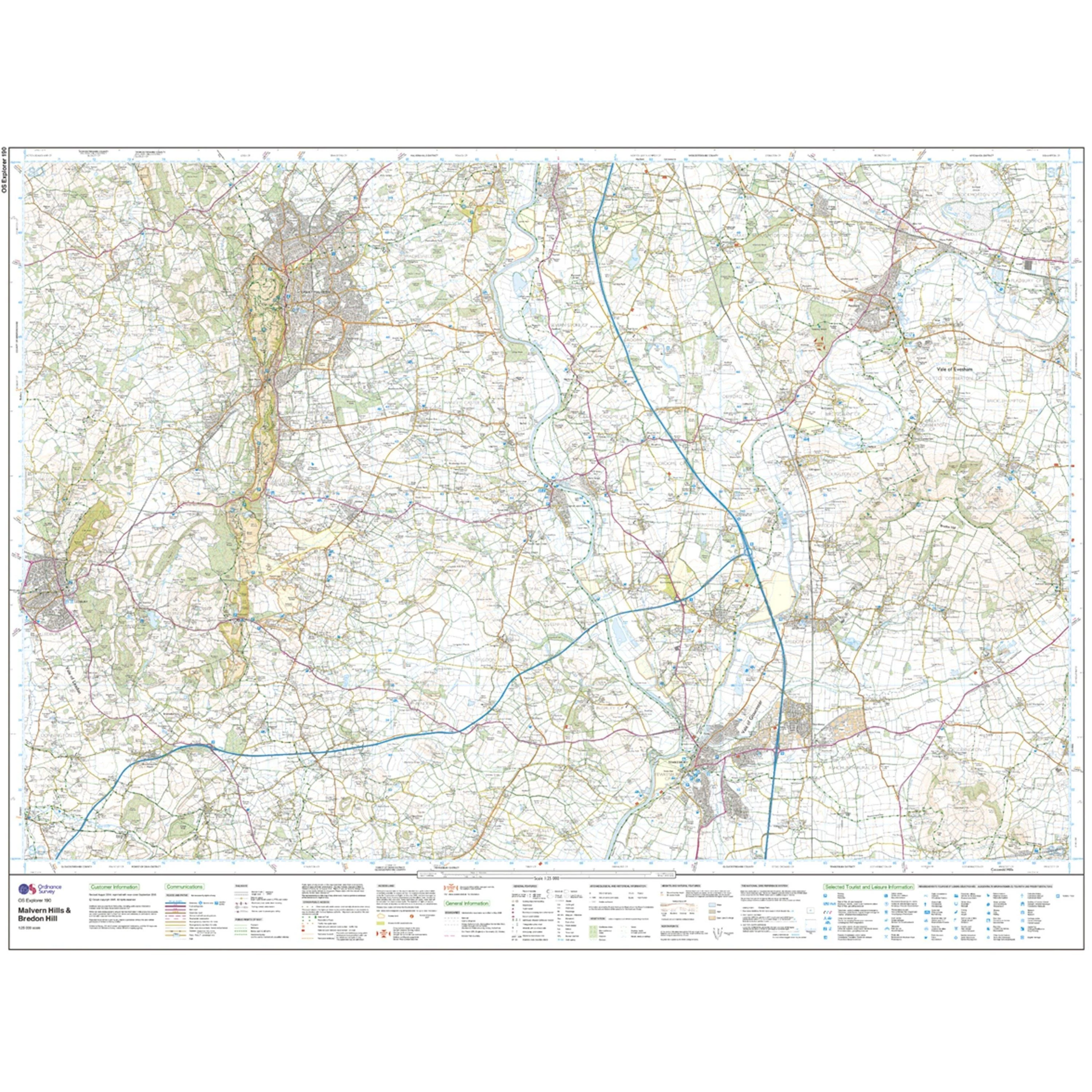 EXP 190 Malvern Hills & Bredon Hill Map With Digital Version - Image 3