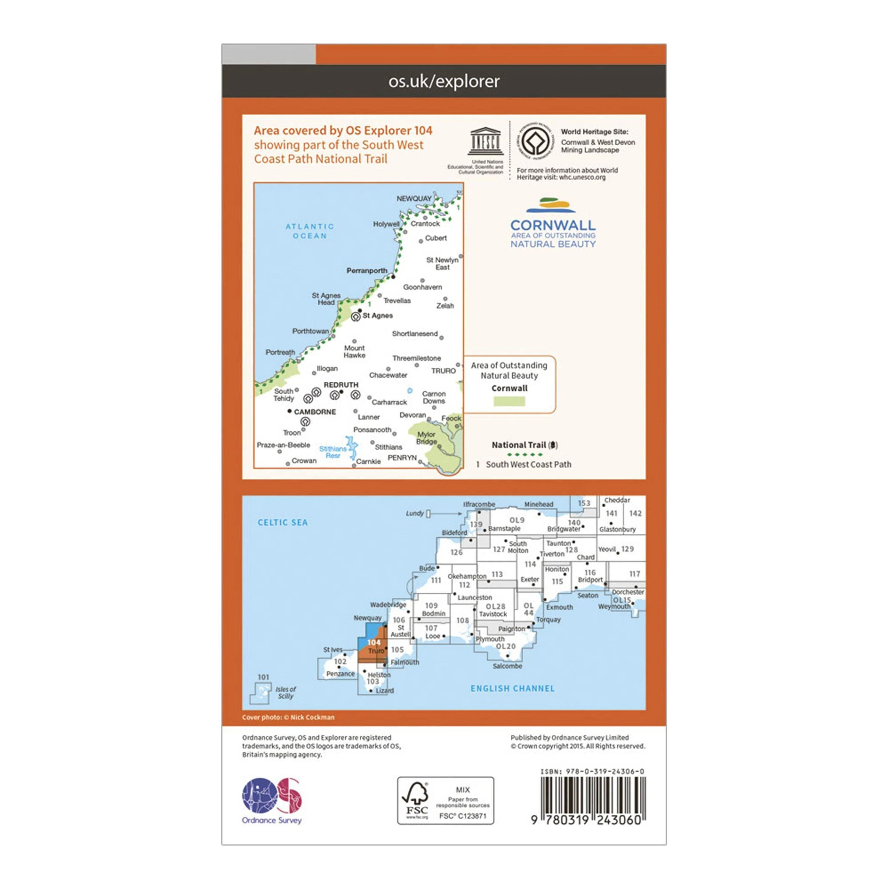 Explorer 104 Redruth & St Agnes Map With Digital Version - Image 2