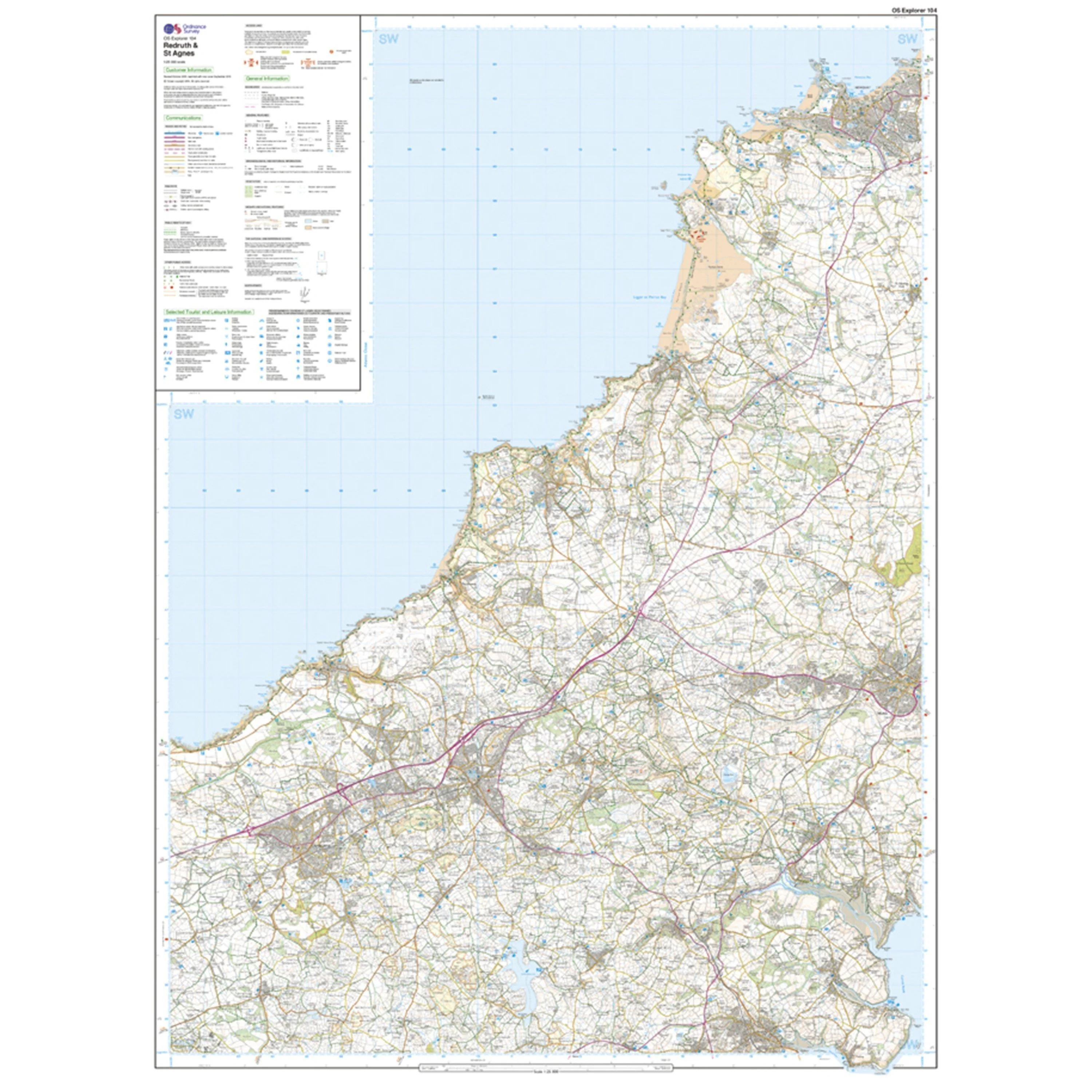 Explorer 104 Redruth & St Agnes Map With Digital Version - Image 3
