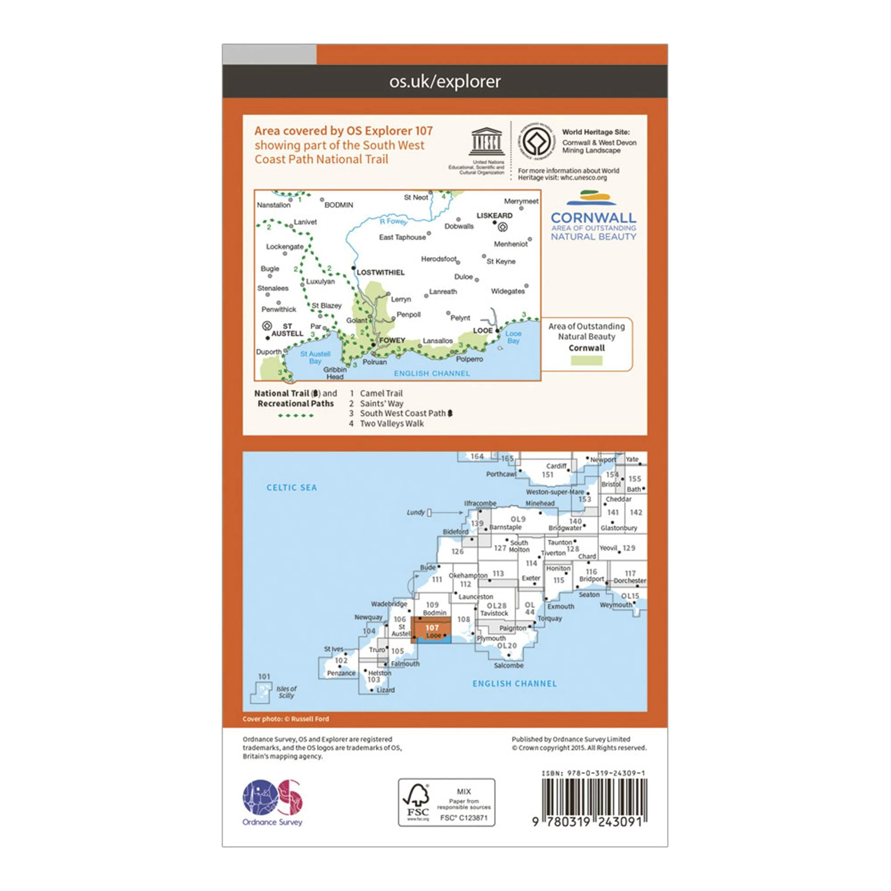 Explorer 107 St Austell & Liskeard Map With Digital Version - Image 2