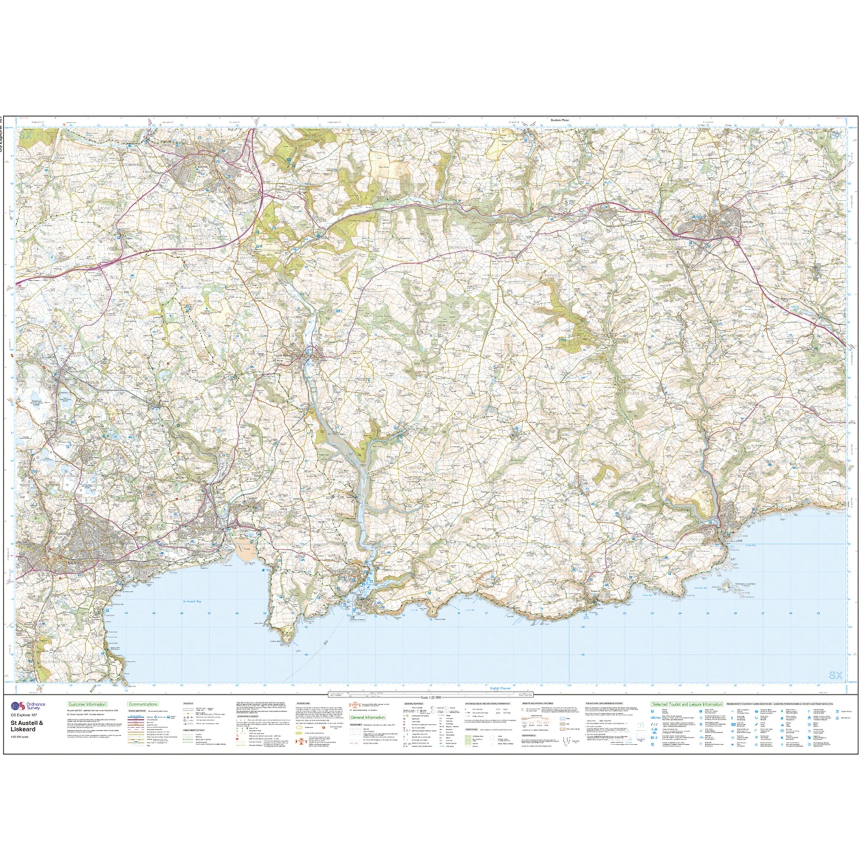 Explorer 107 St Austell & Liskeard Map With Digital Version - Image 3