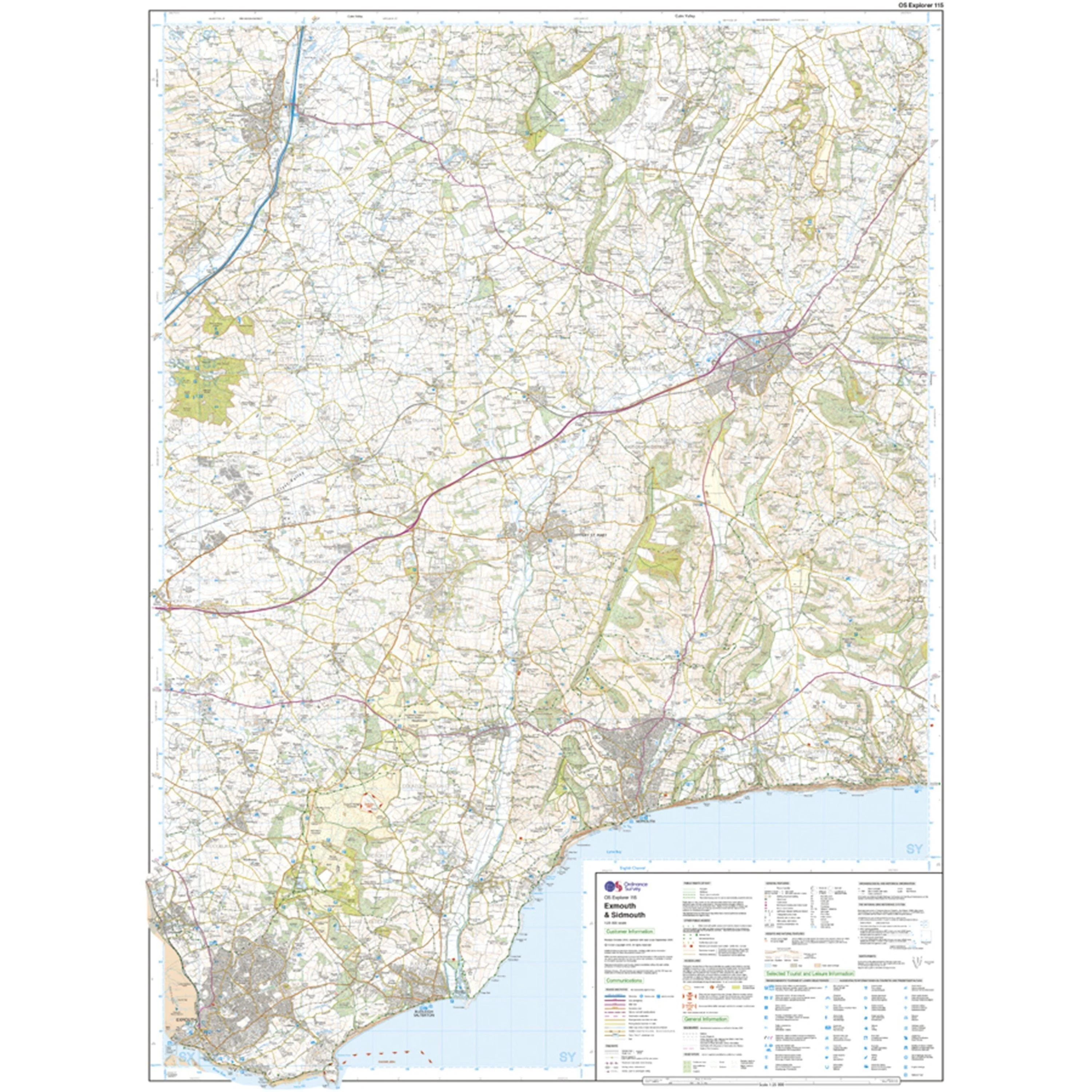 Explorer 115 Exmouth & Sidmouth Map With Digital Version - Image 3